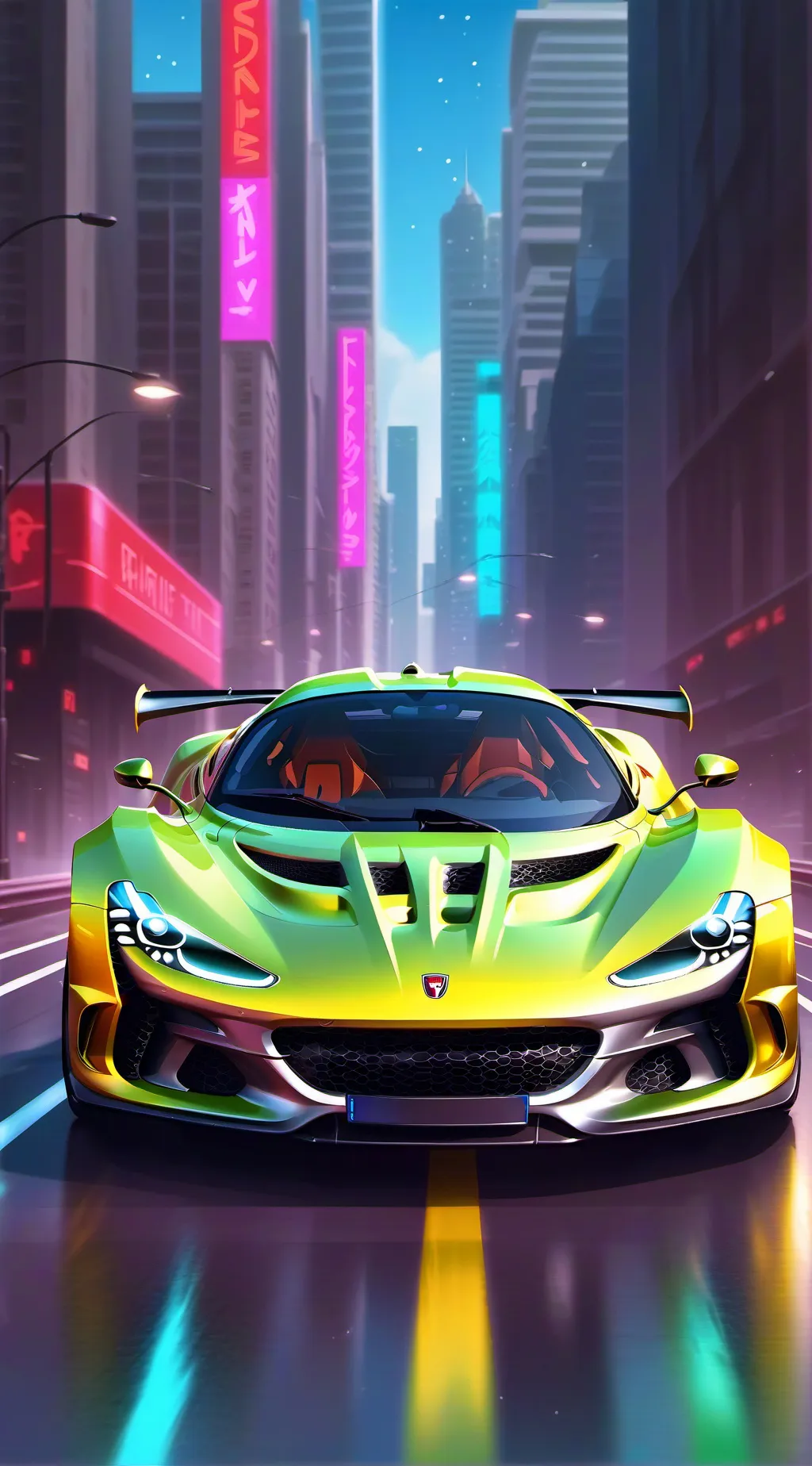 ai character: Hennessey Venom f5 background
