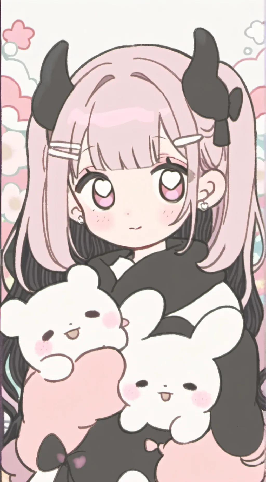 ai character: KUROMI WORLD!  background