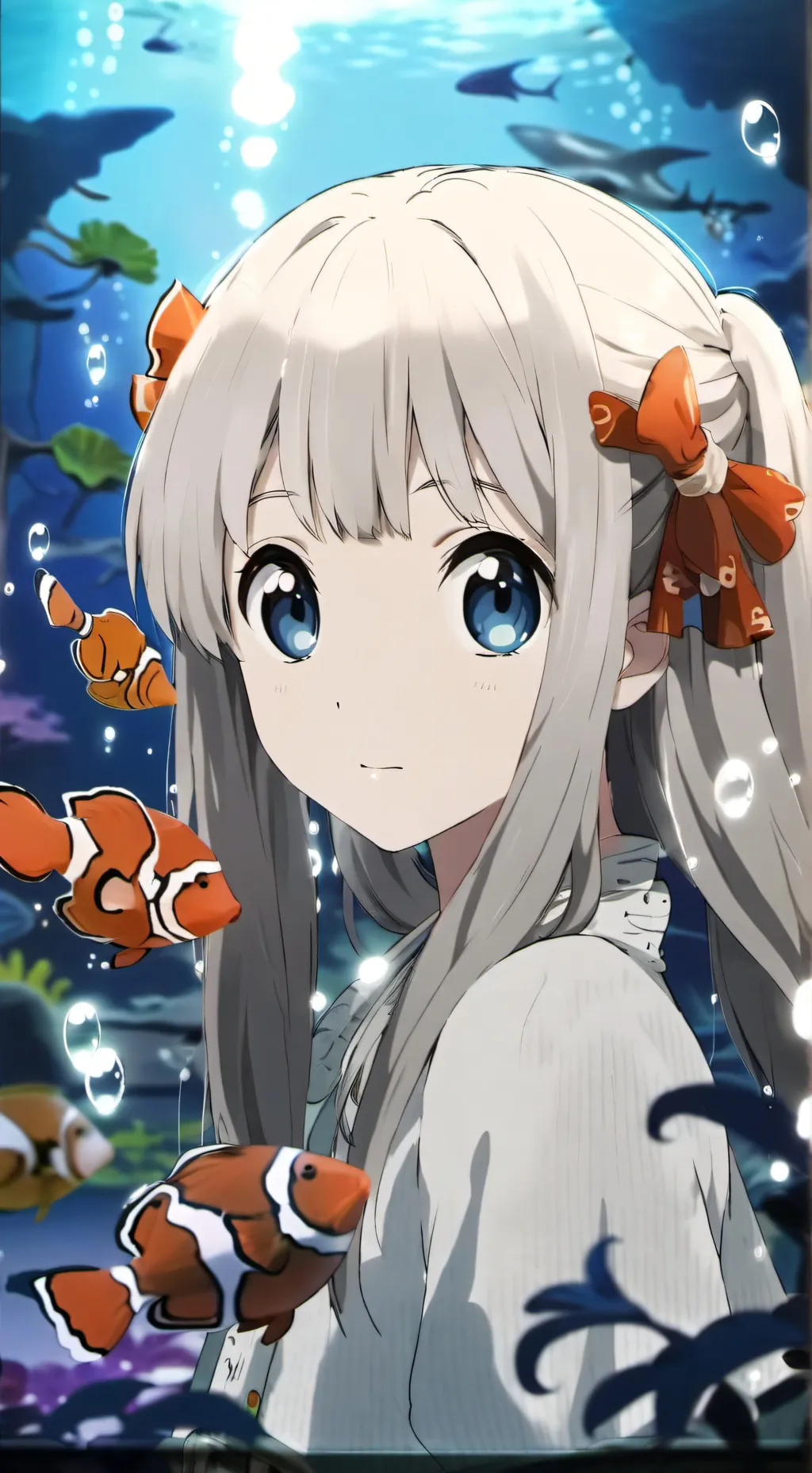 ai character: Bubble Spirit Furry background