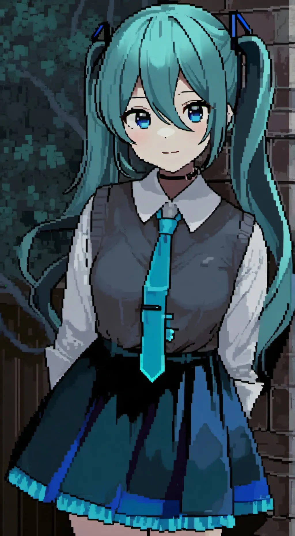 ai character: Miku🤍 background
