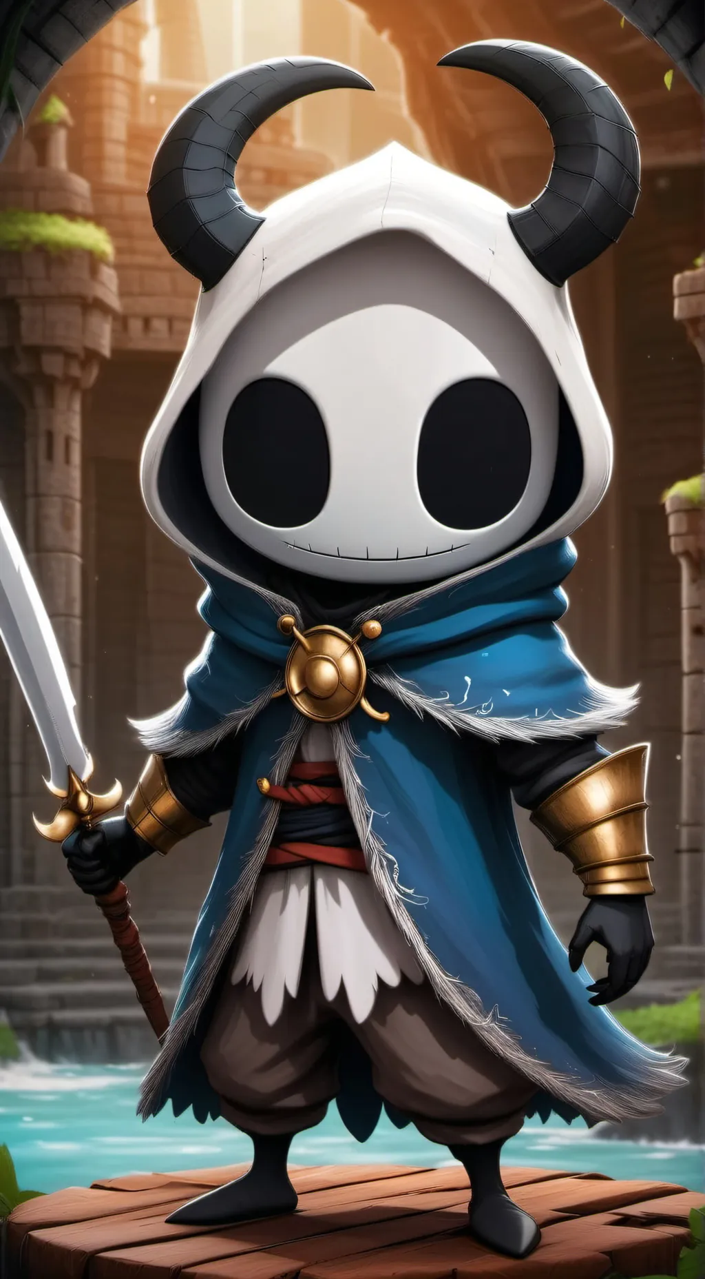 ai character: sheo,mato y oro background