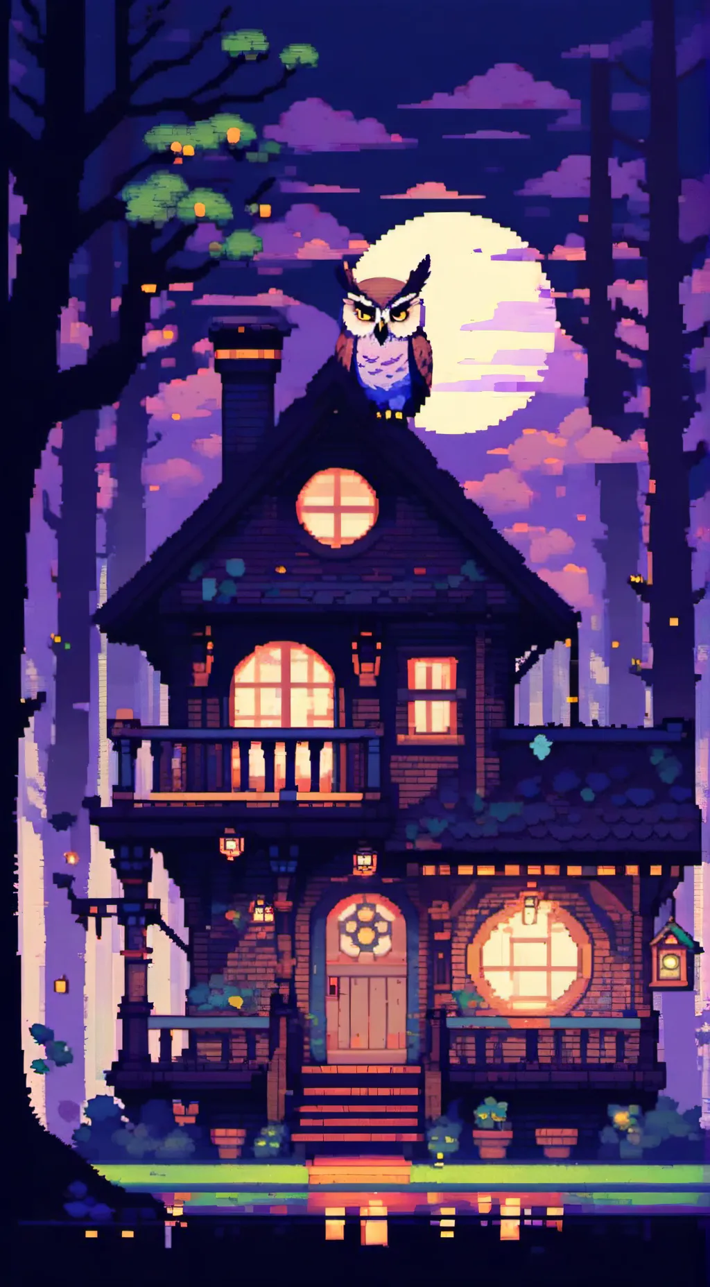 ai character: la casa buo background