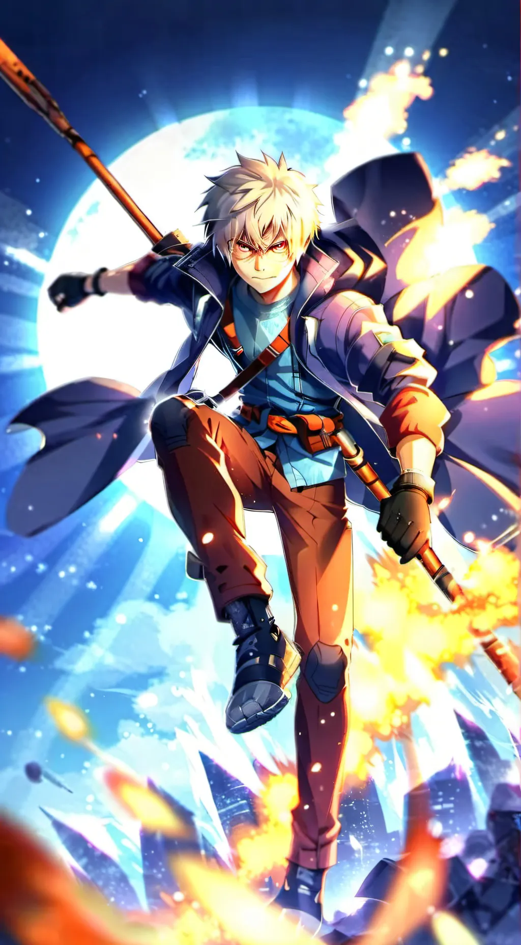 ai character: MHA new teacher 2  background