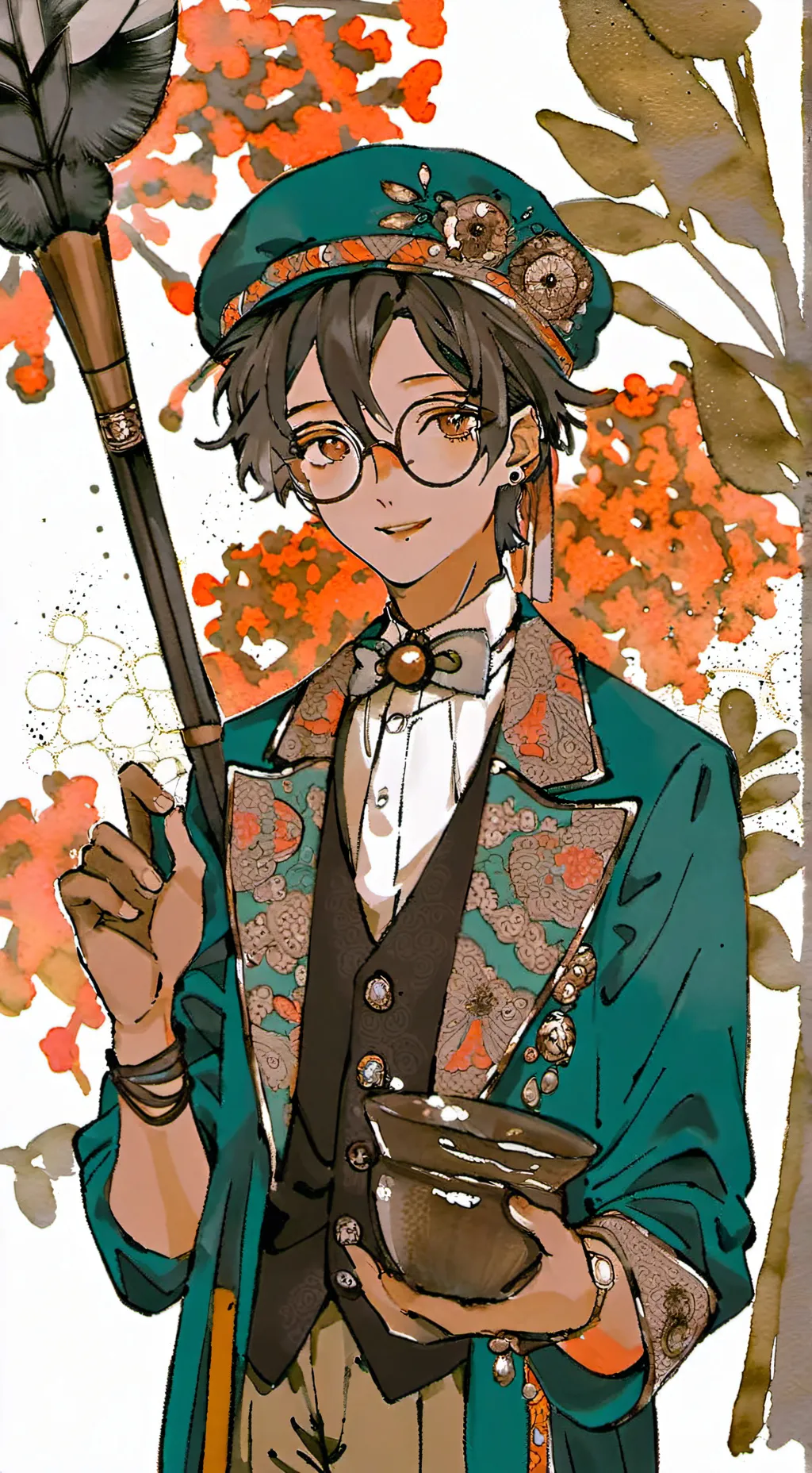 ai character: nerd background