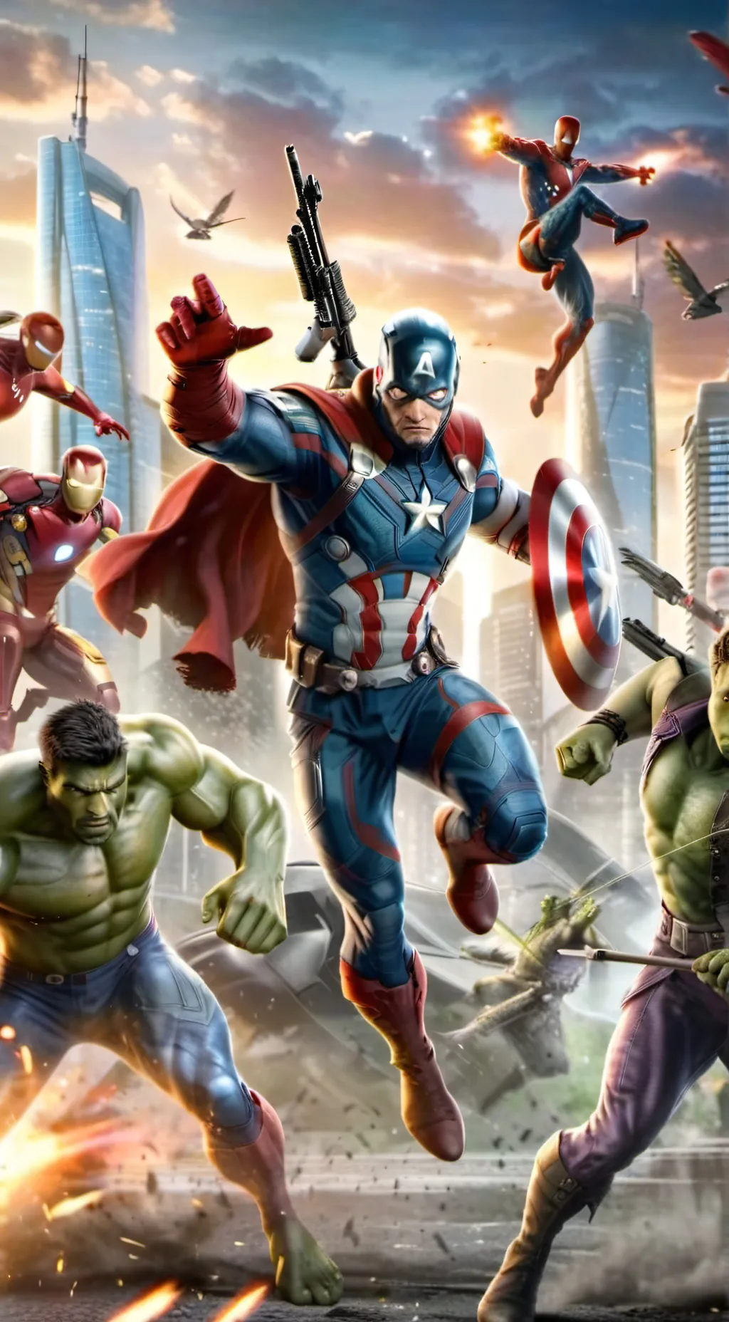 ai character: Avengers 14 background