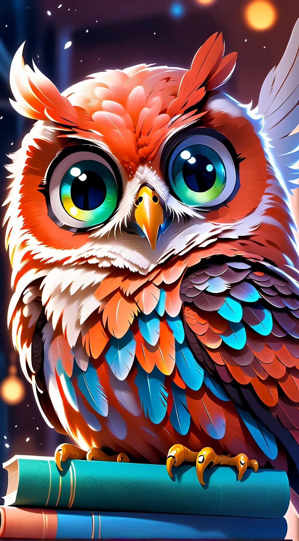 ai character: Tutu the Owl background