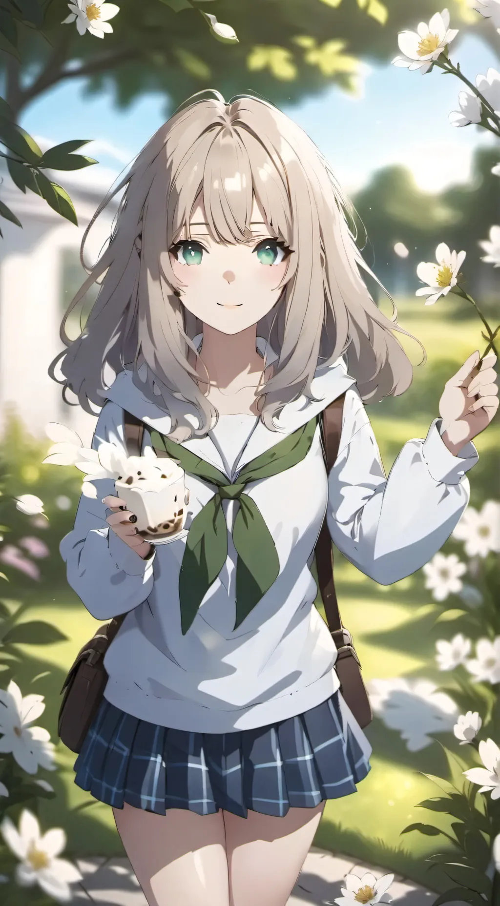 ai character: Funny girl  background
