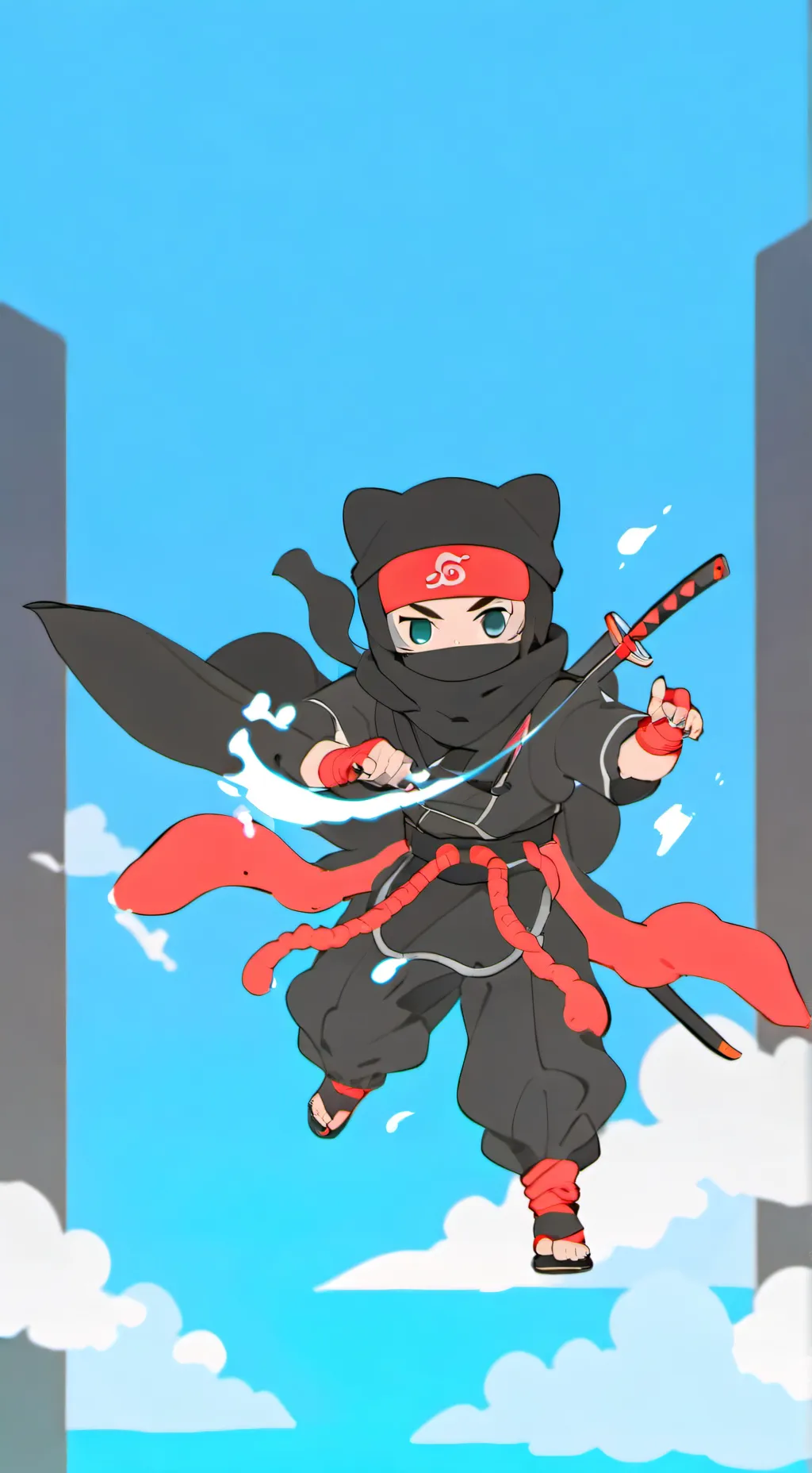 ai character: ninjago among us background