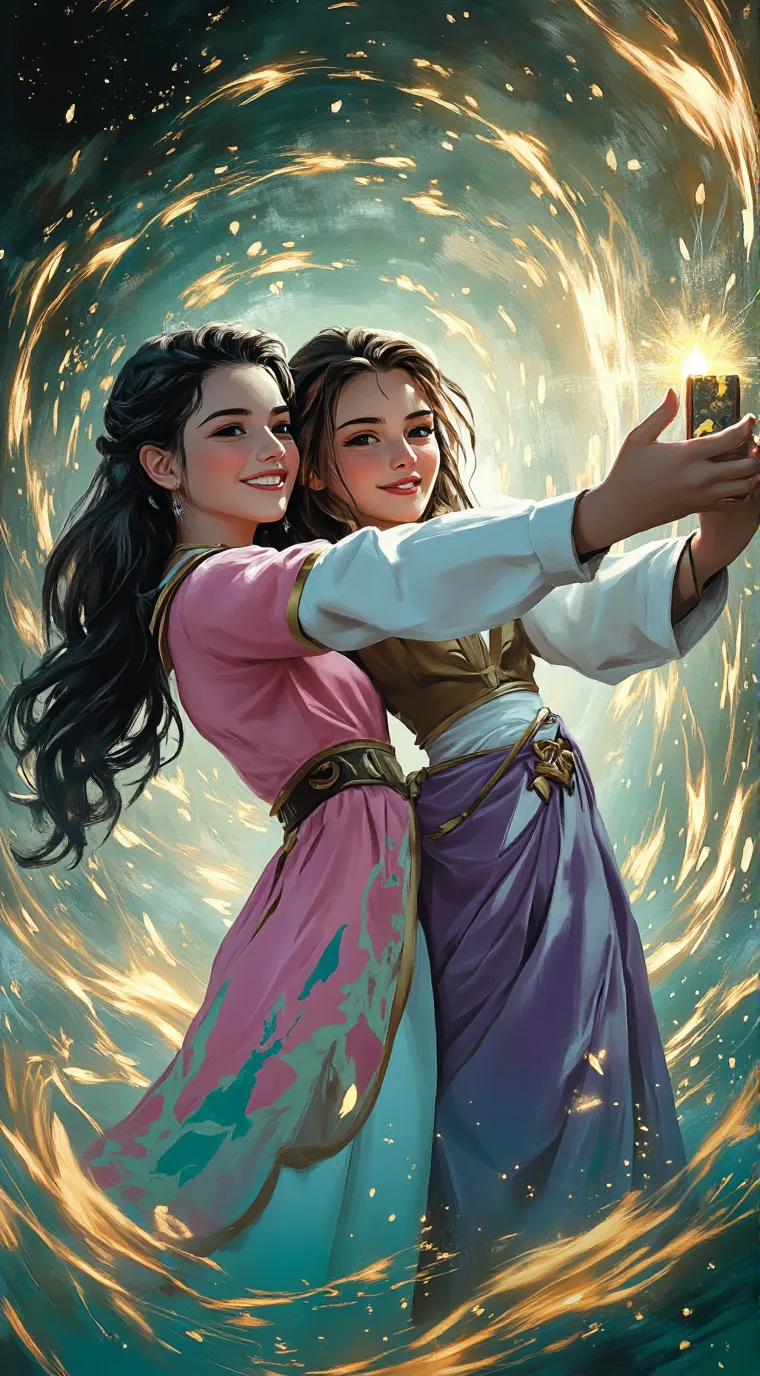 ai character: Mila and Lila background