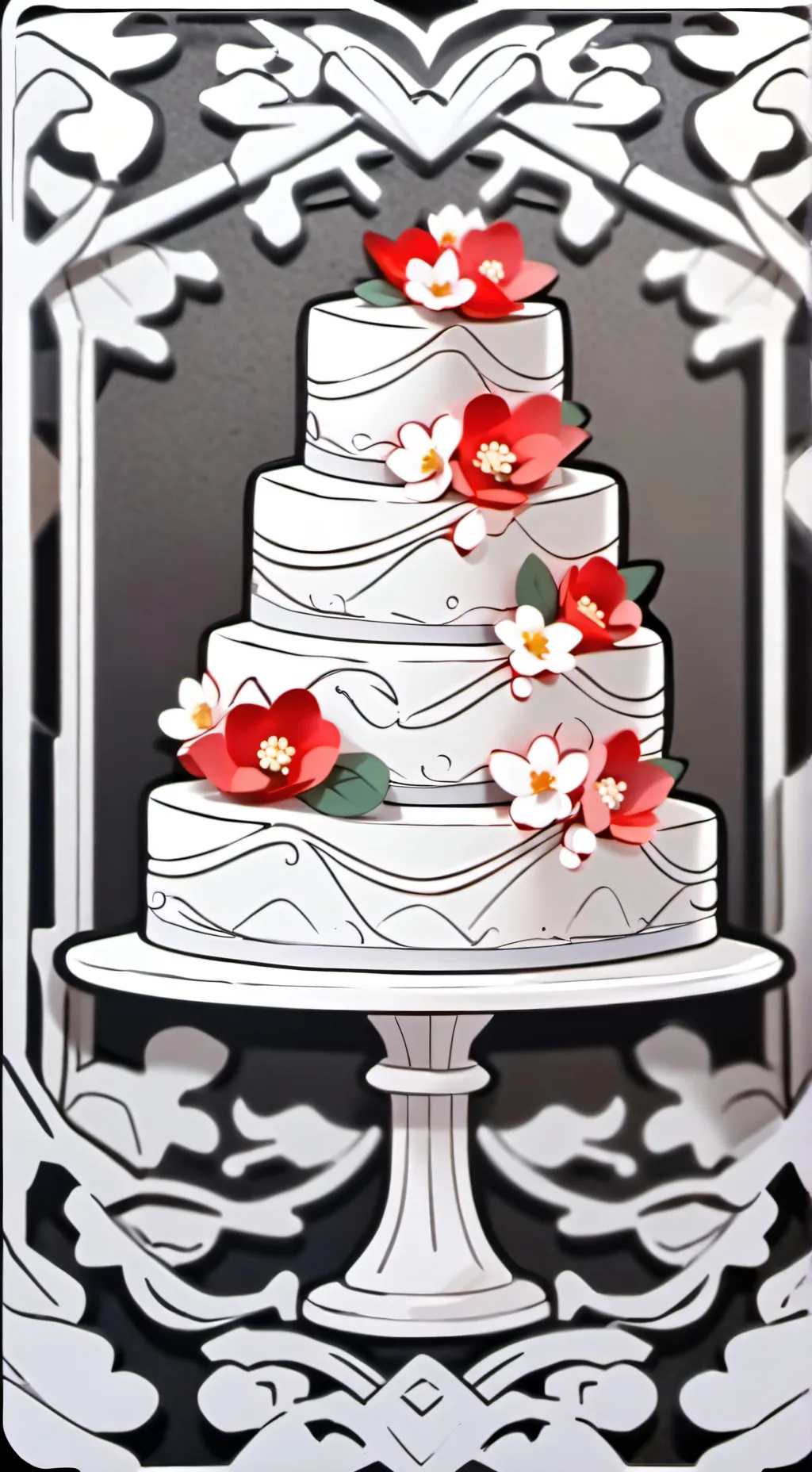ai character: Beasts bake a cake background