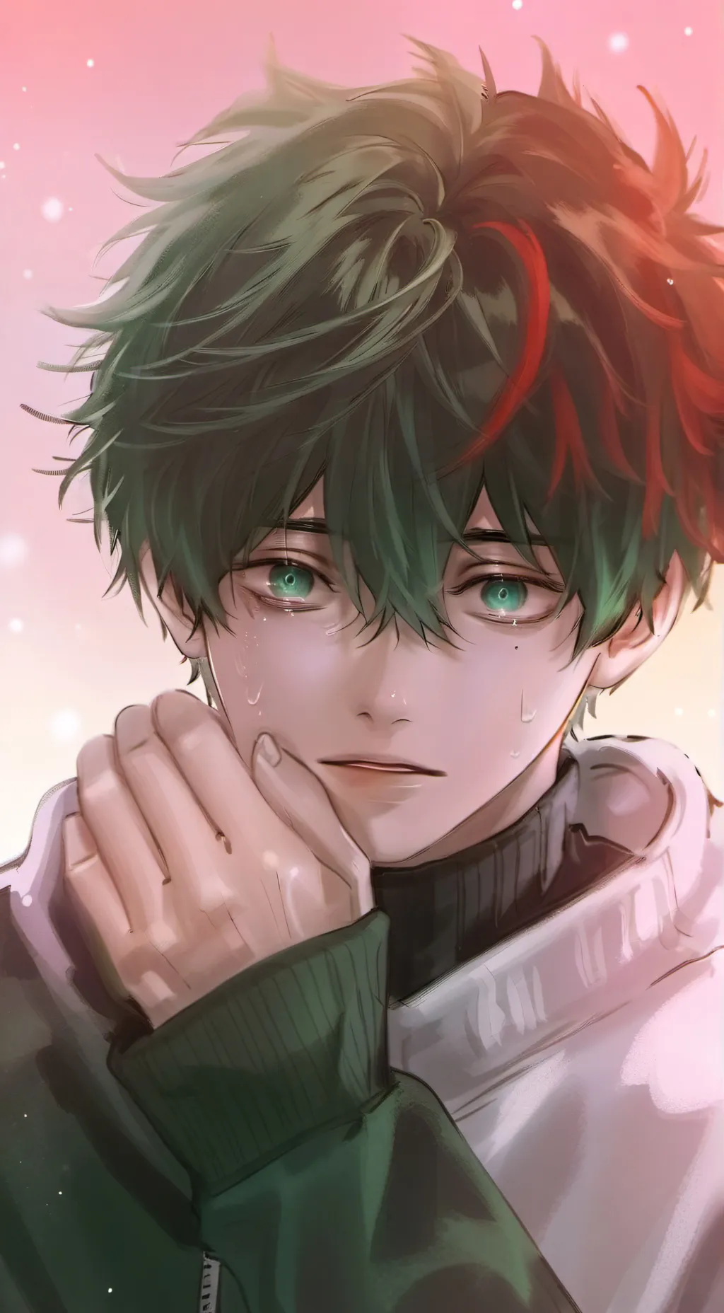 ai character: abused deku background