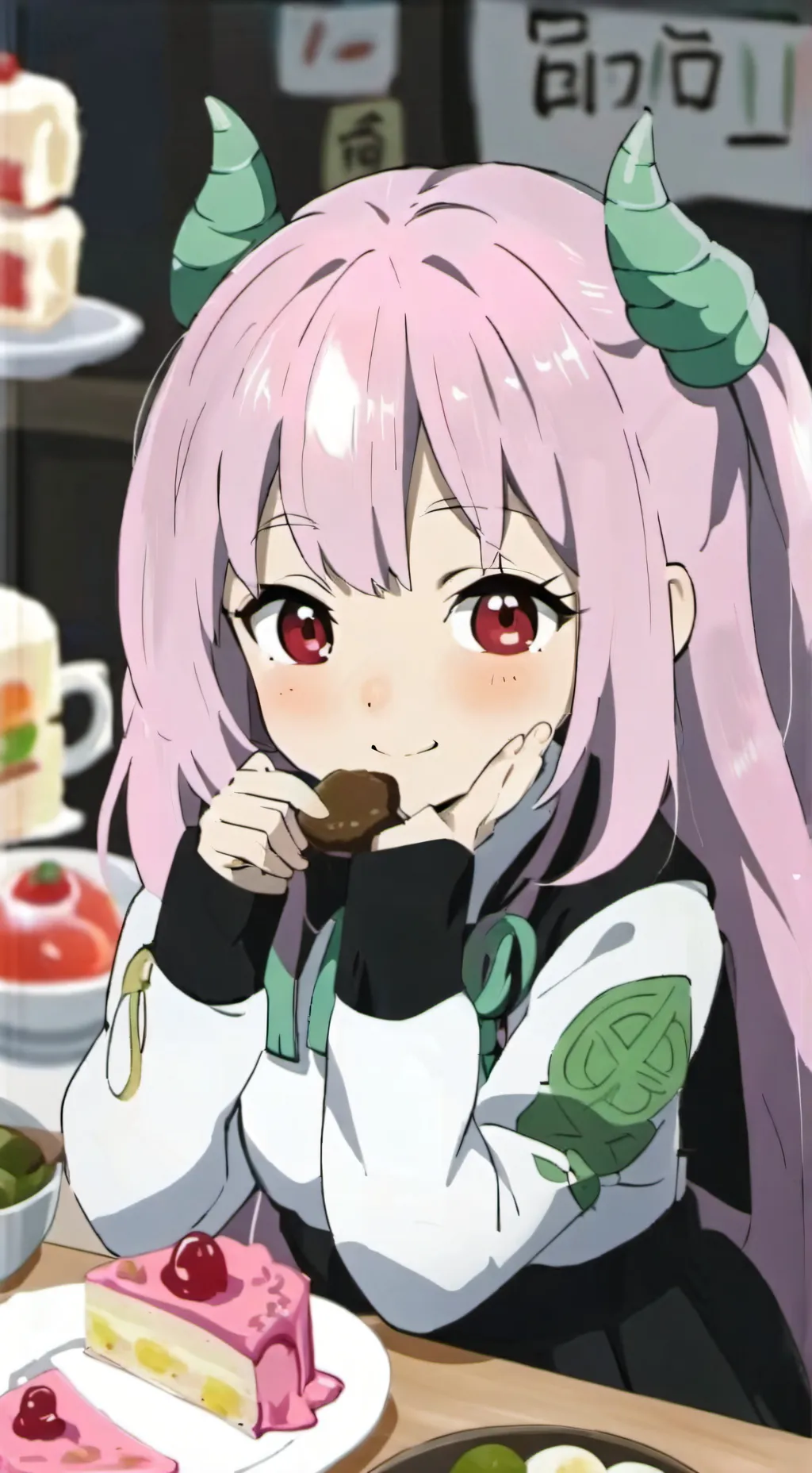 ai character: mitsuri compleanno background