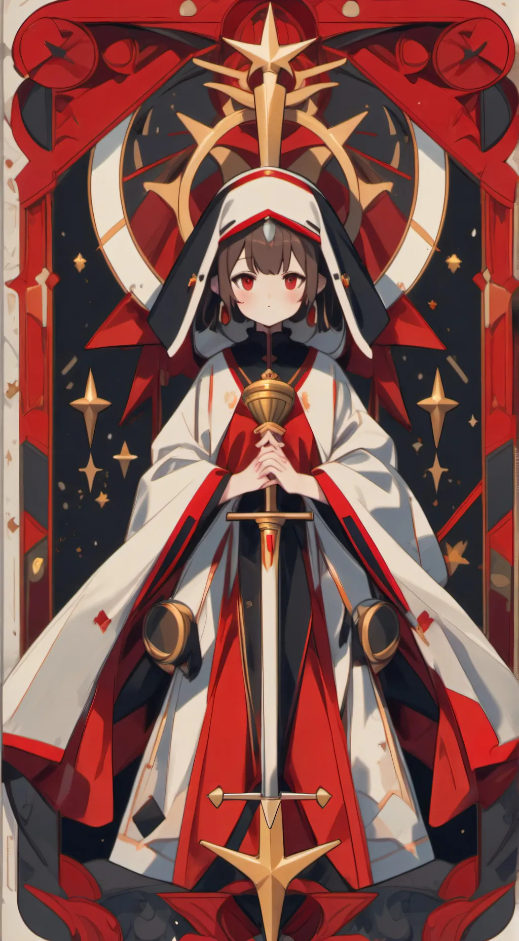 ai character: mecha mat background