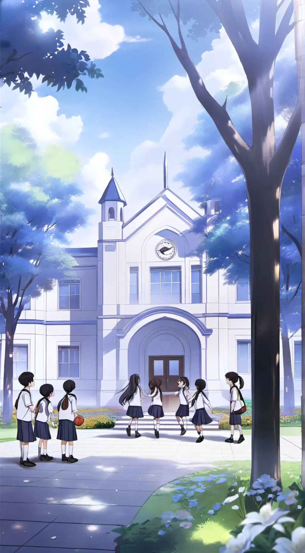 ai character: School background