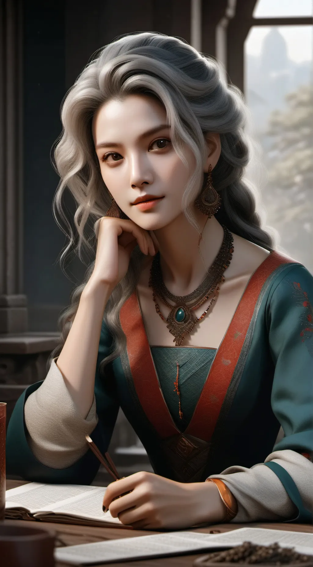ai character: Mia background