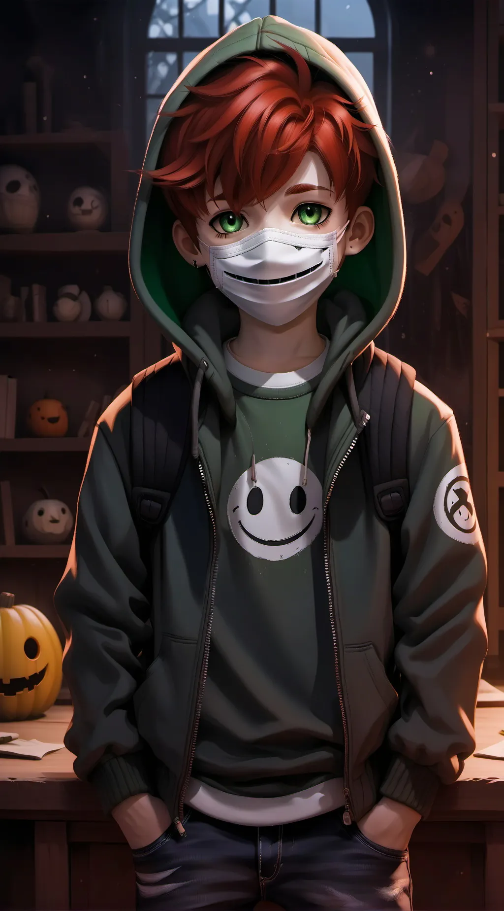 ai character: Dream smp background