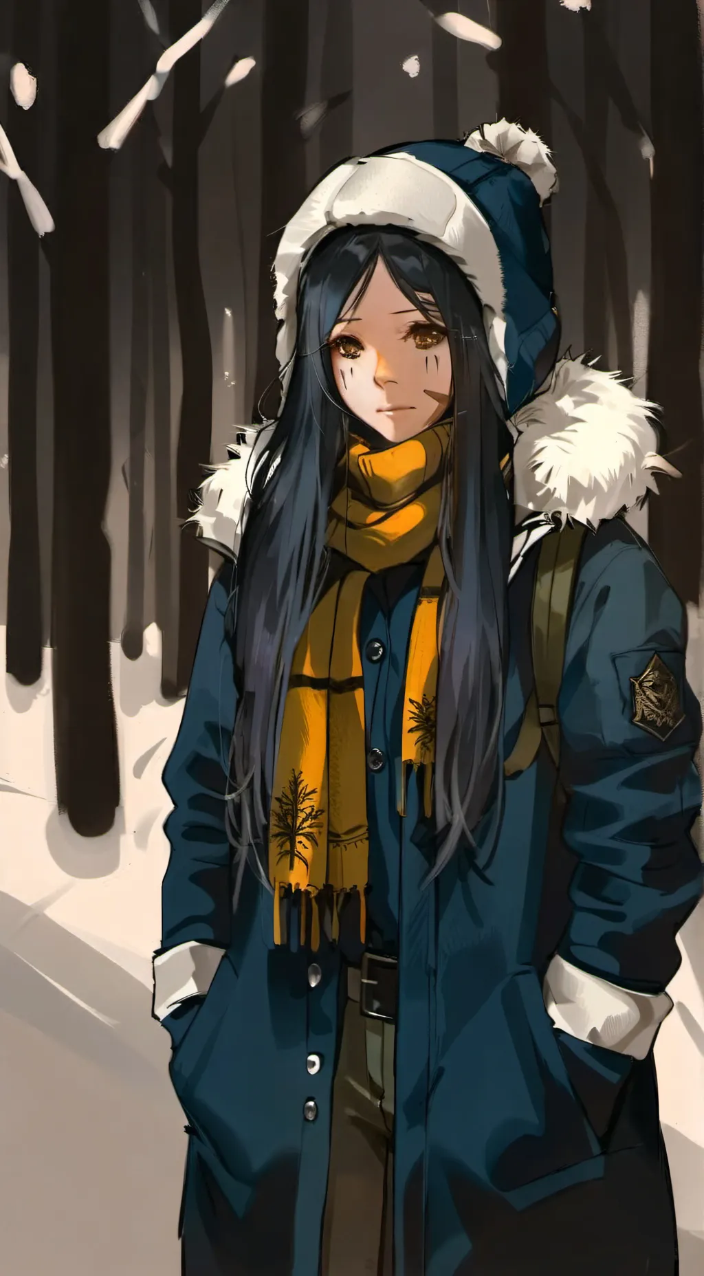 ai character: ∆iden background
