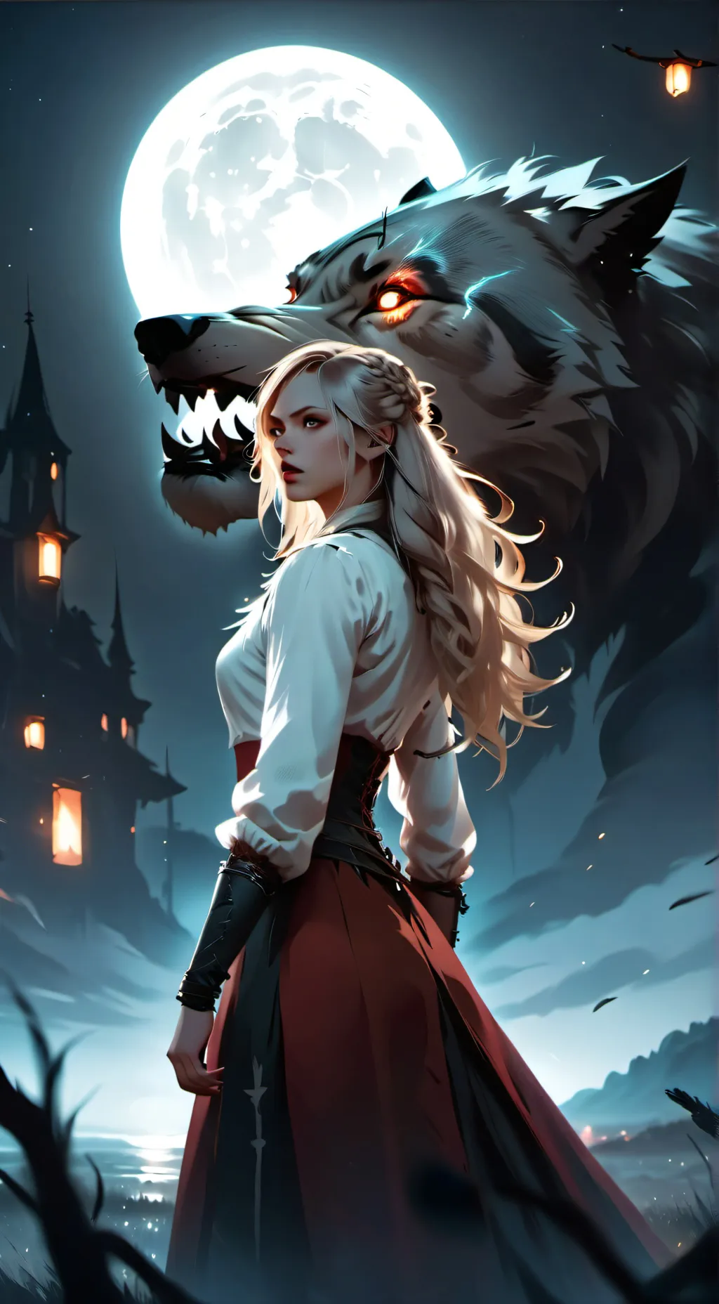 ai character: Lunar background