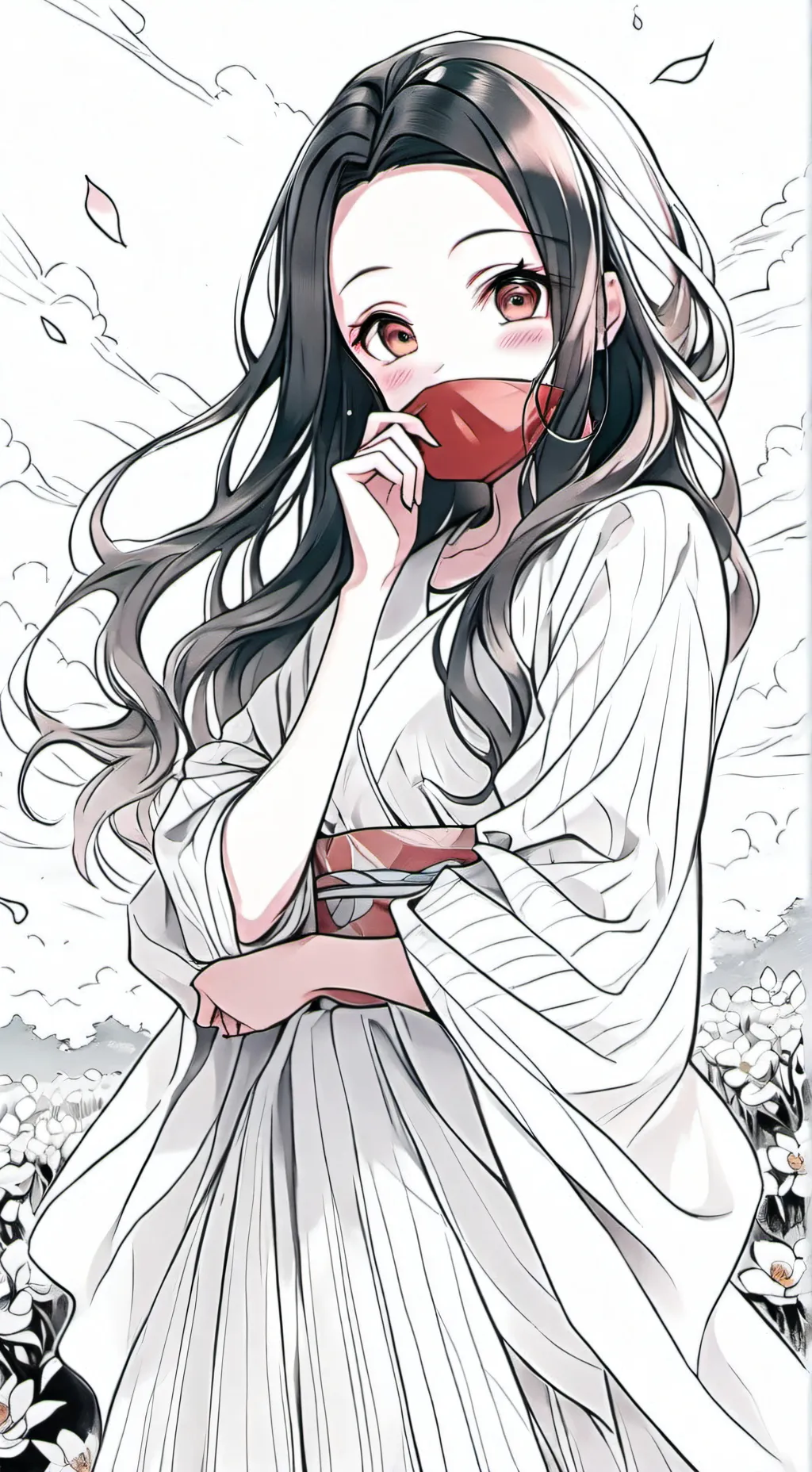 ai character: a la plage  background