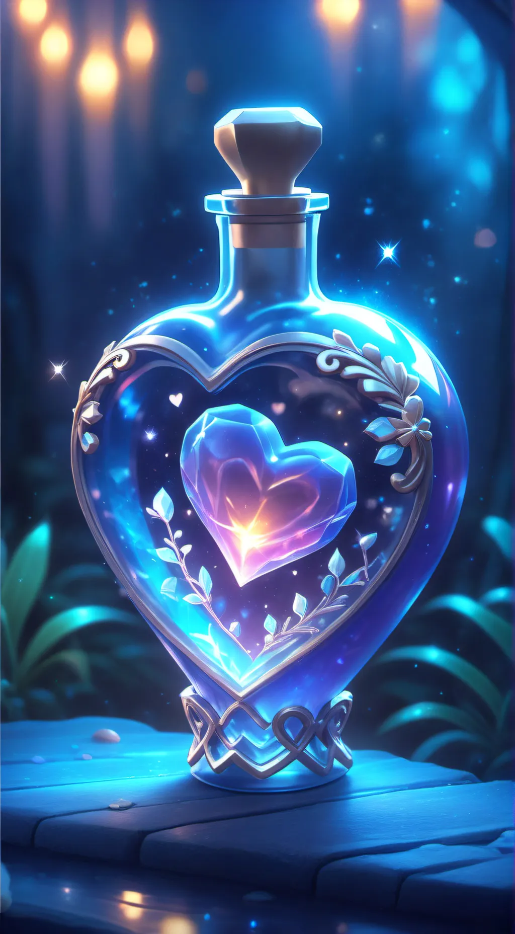 ai character: mha x love potion background