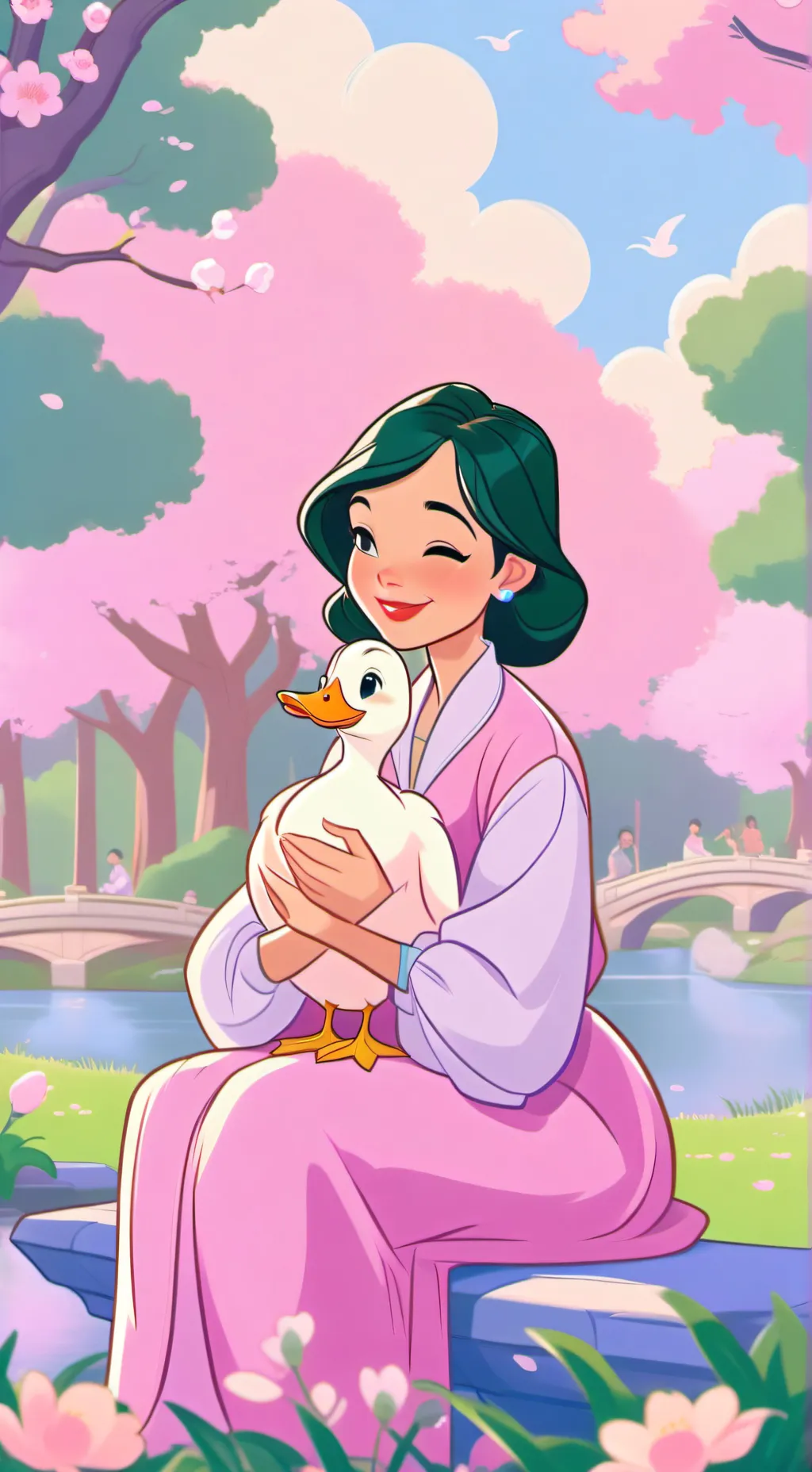 ai character: Medina background