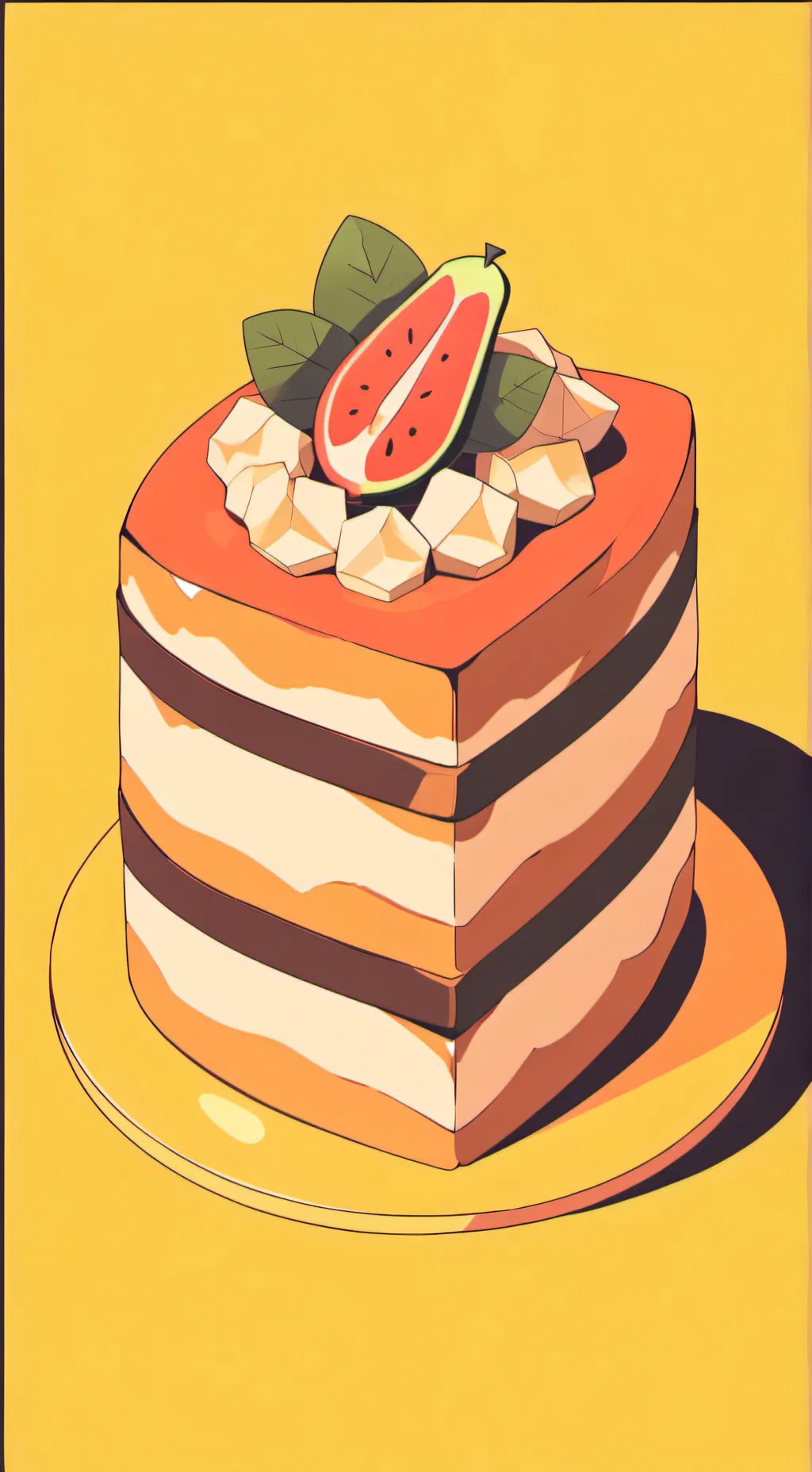 ai character: 🍰Fruitcake🍓 background