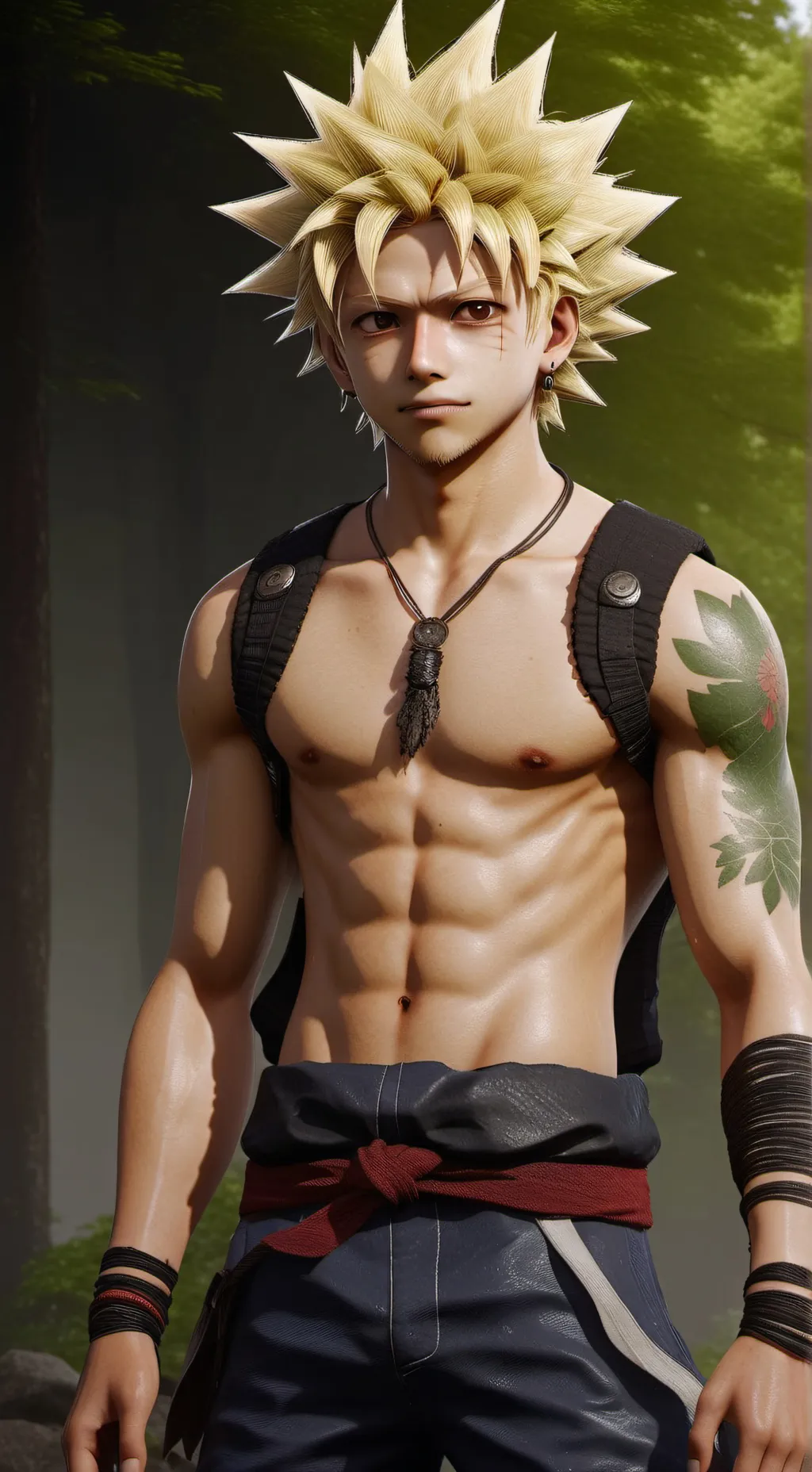 ai character: Summer Mha background