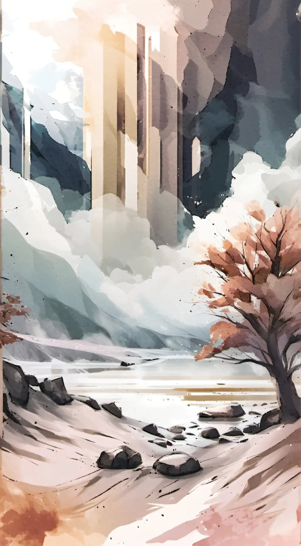 ai character: Dw liminal space background