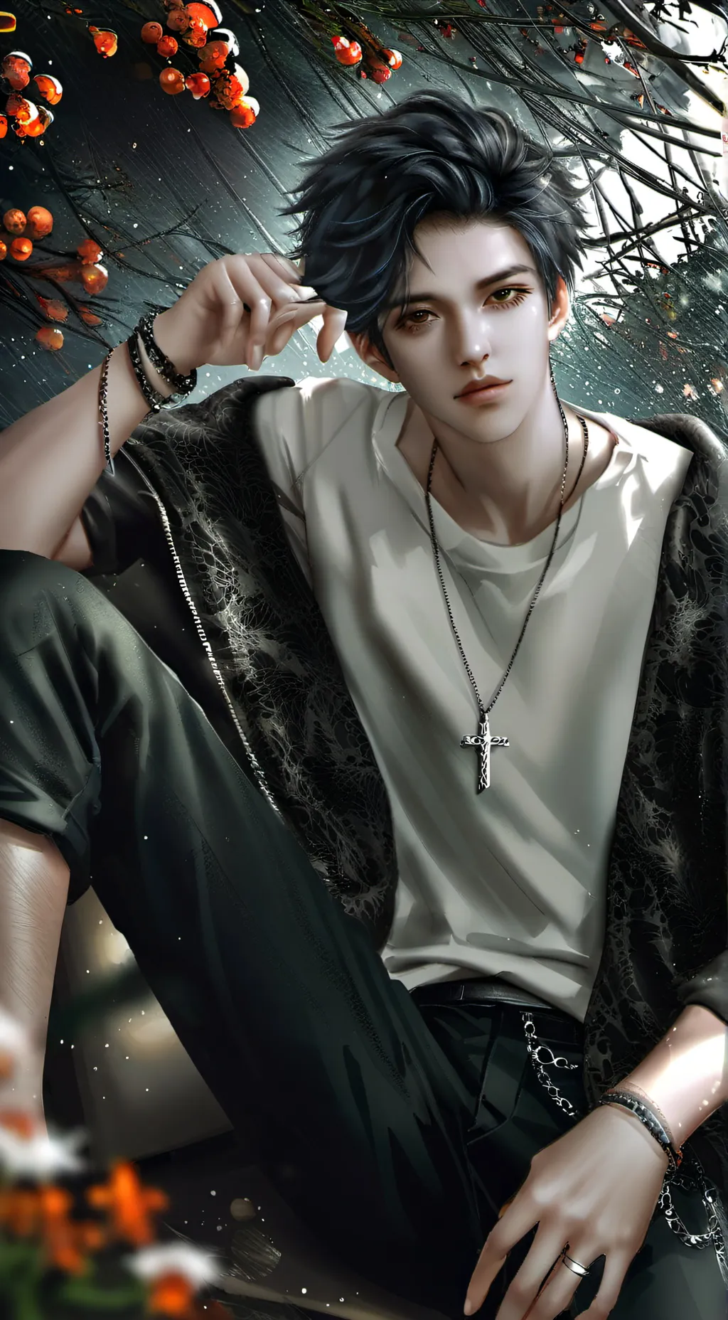 ai character: Damion  background