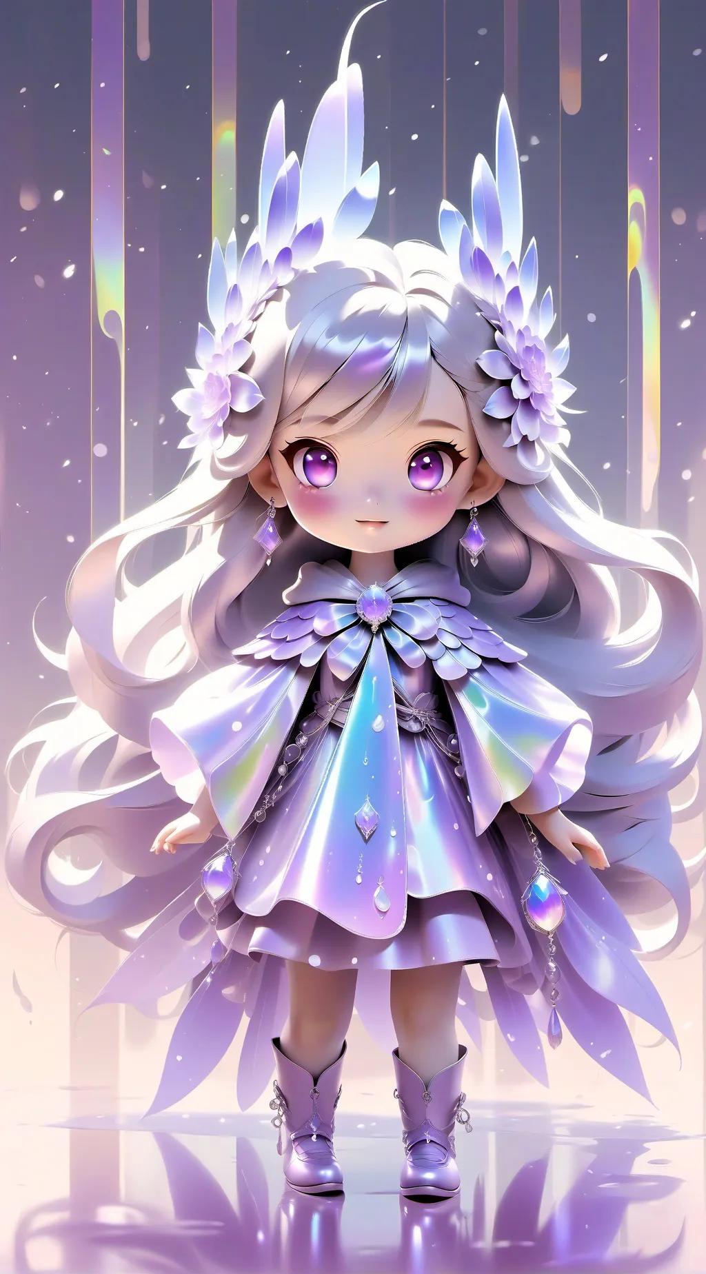 ai character: Crystalheartz background