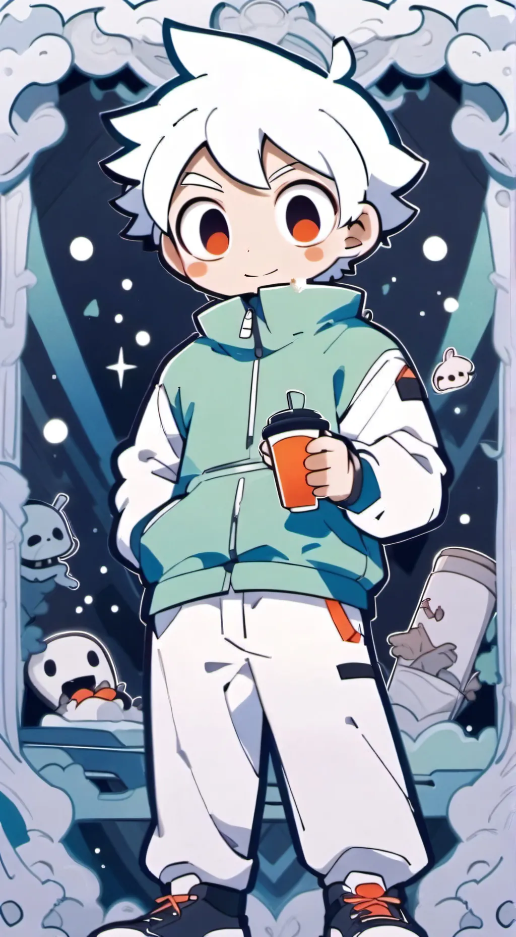 ai character: FINN :)  background