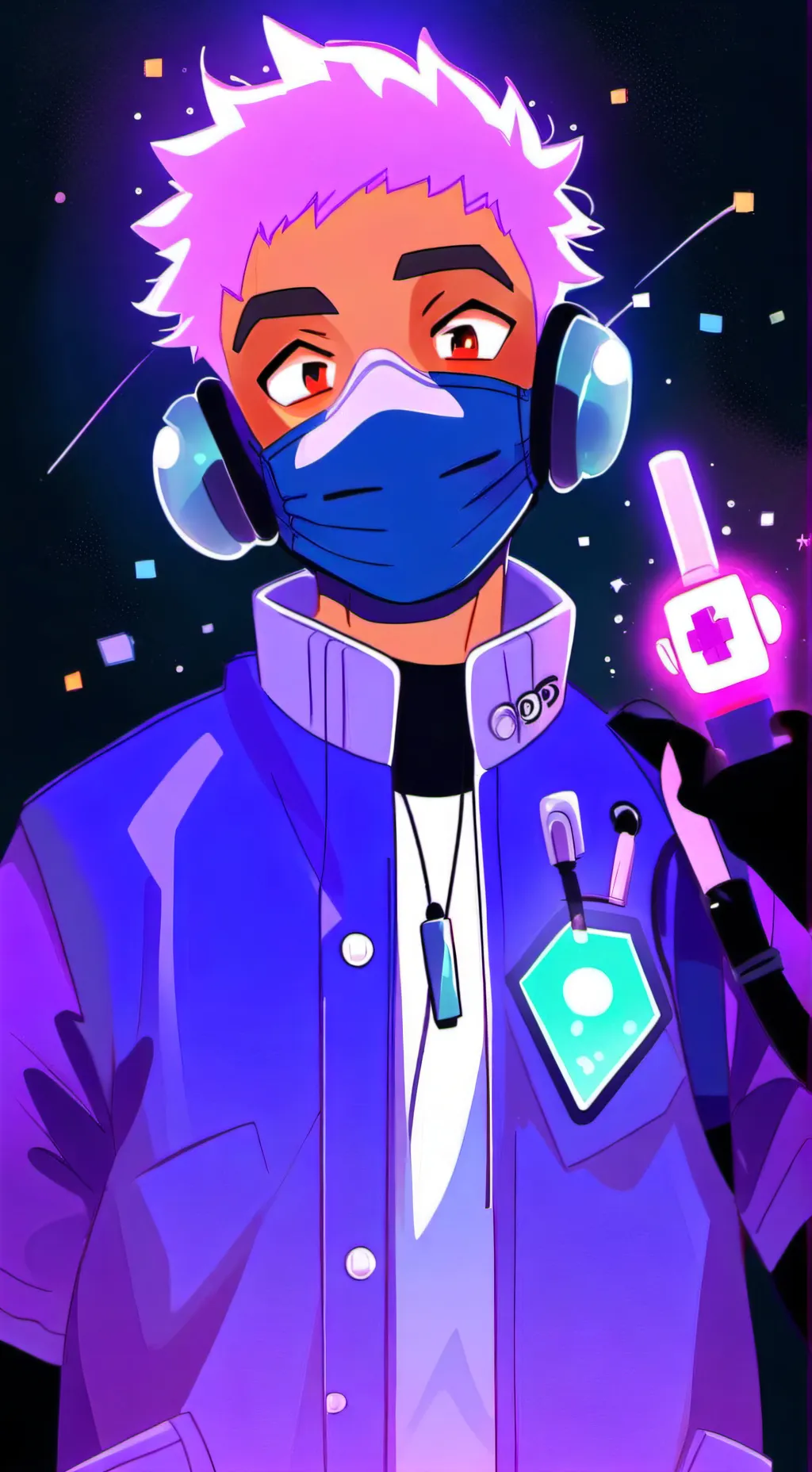 ai character: doey x player  background