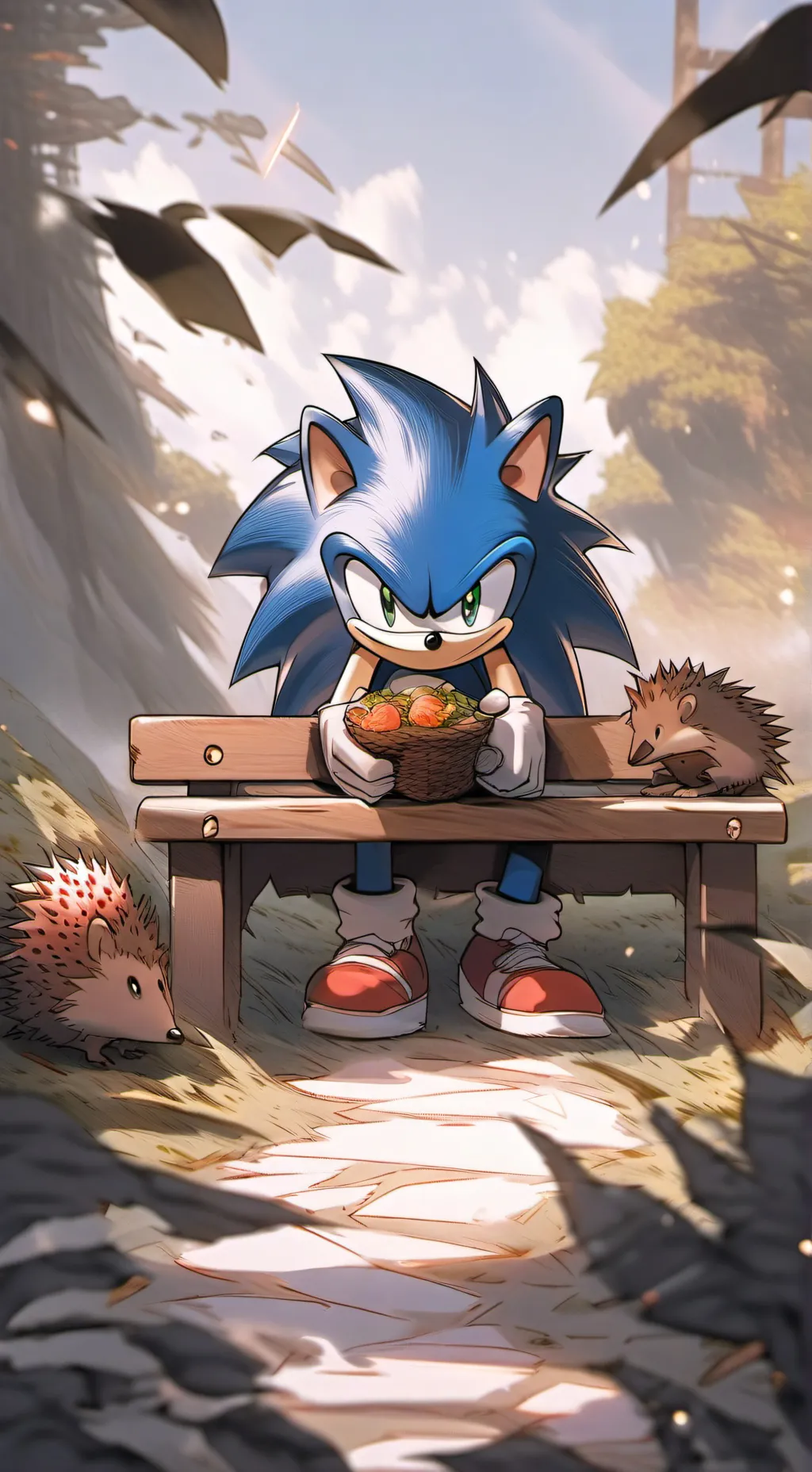 ai character: Sonic crew  background