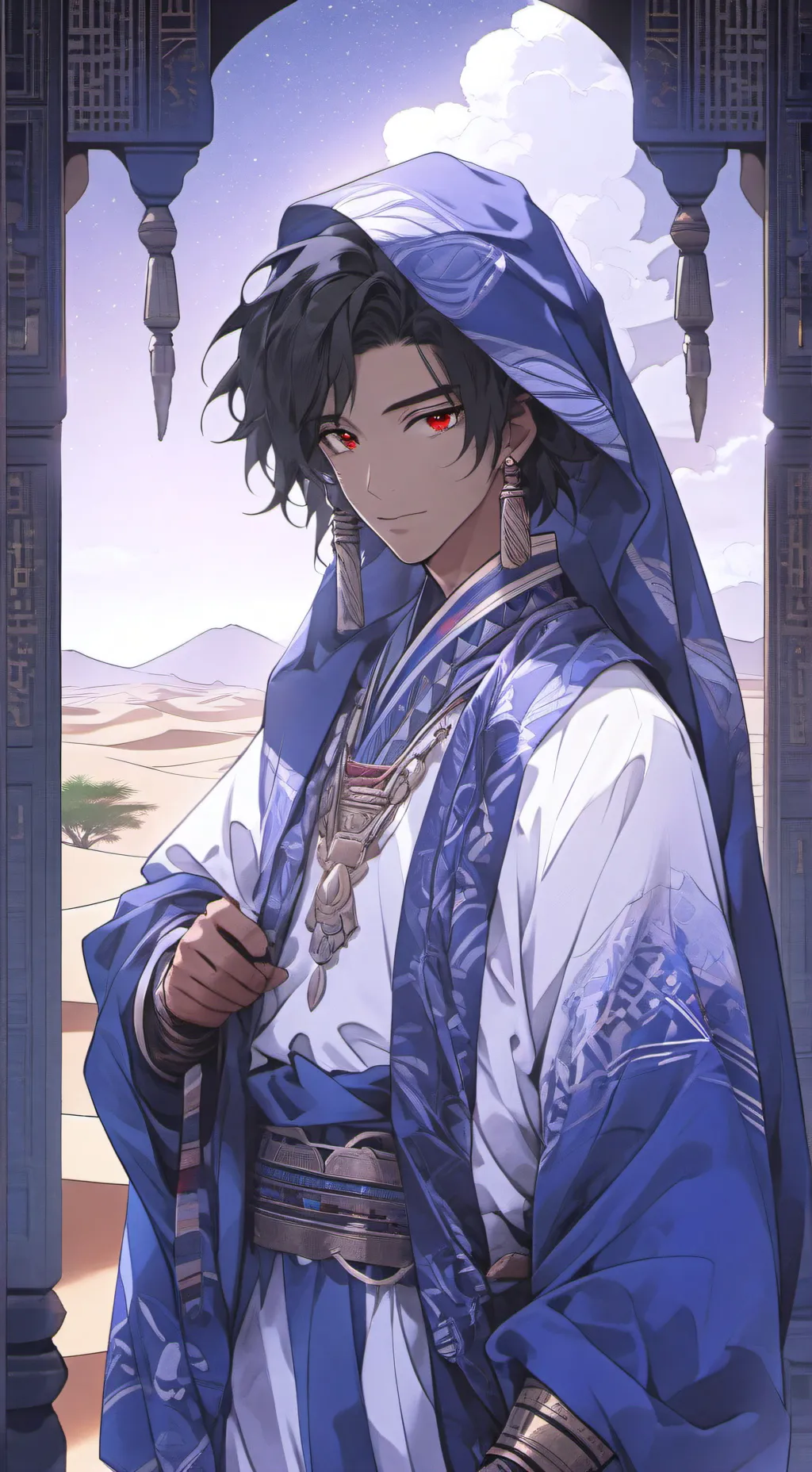 ai character: Sahara Spirit background