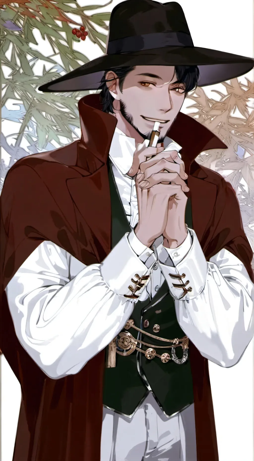 ai character: 🫣David 🫣 background