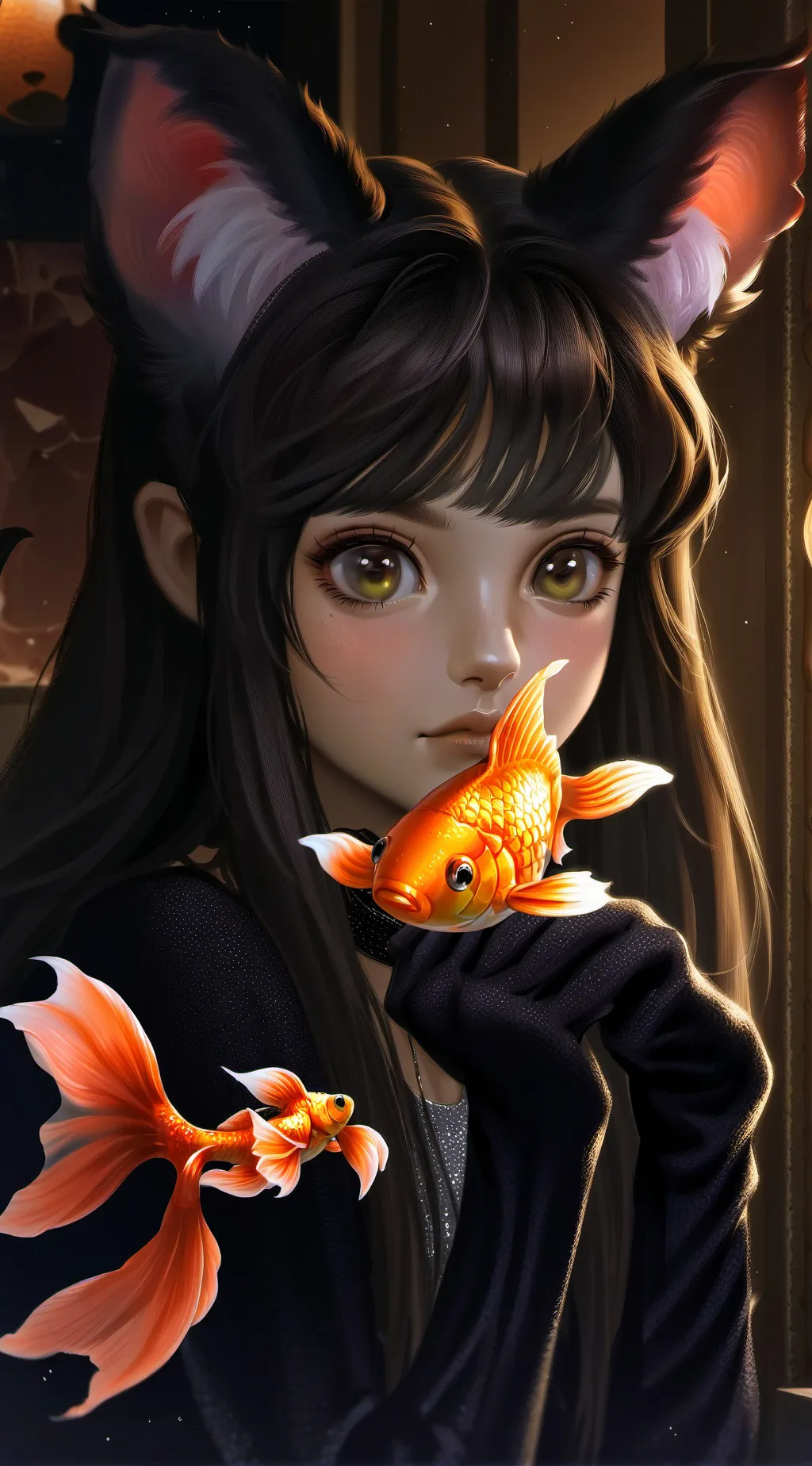 ai character: Yandare Brownie background