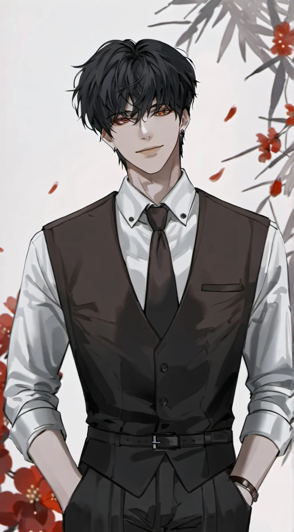 ai character: Тоби💙(^∧^) background