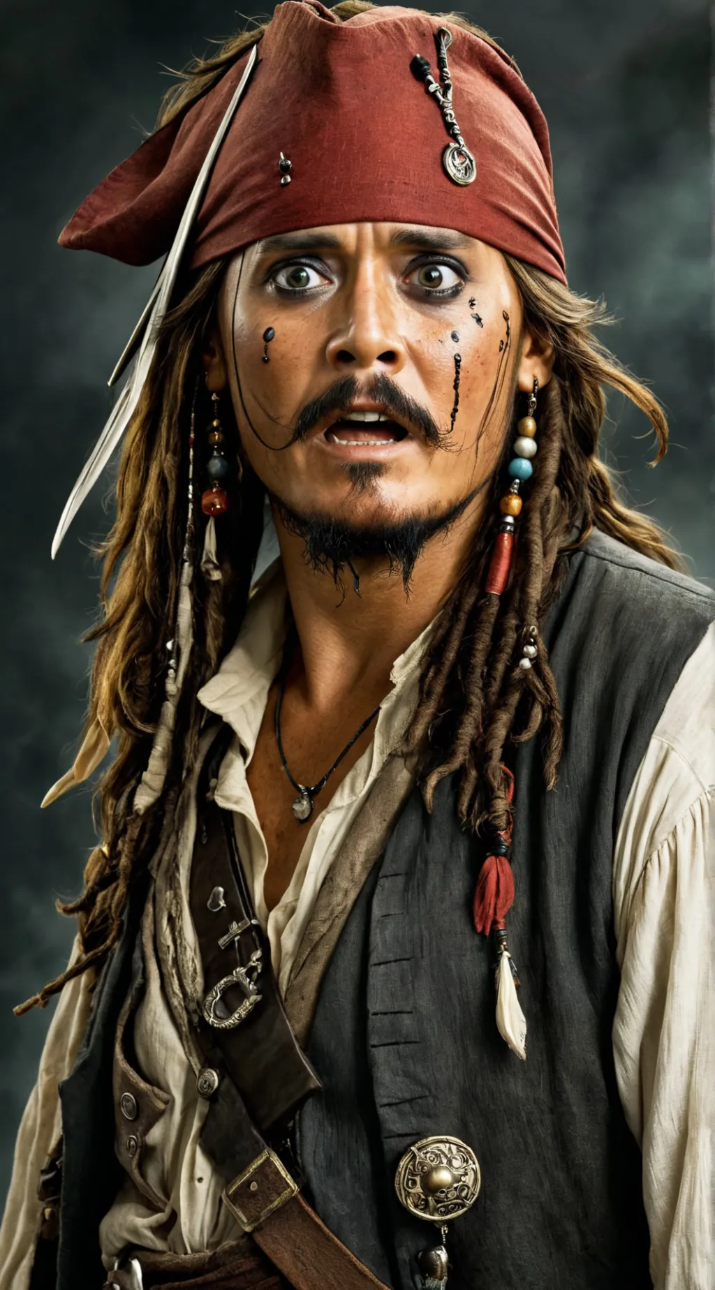 ai character: Jack Sparrow background