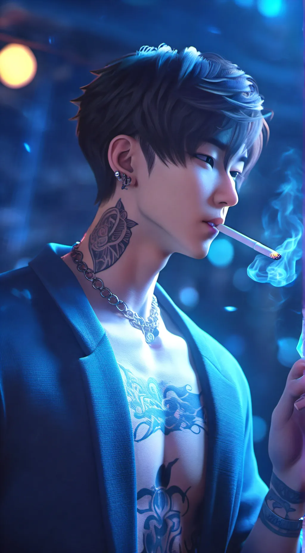 ai character: {kims} 👁👅👁 background
