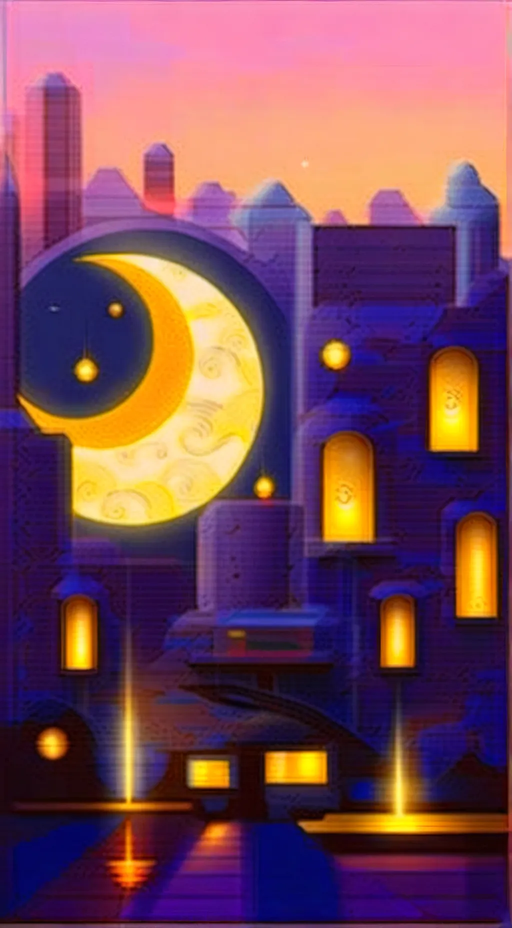ai character: 🌛moondrop🌜🌟 background