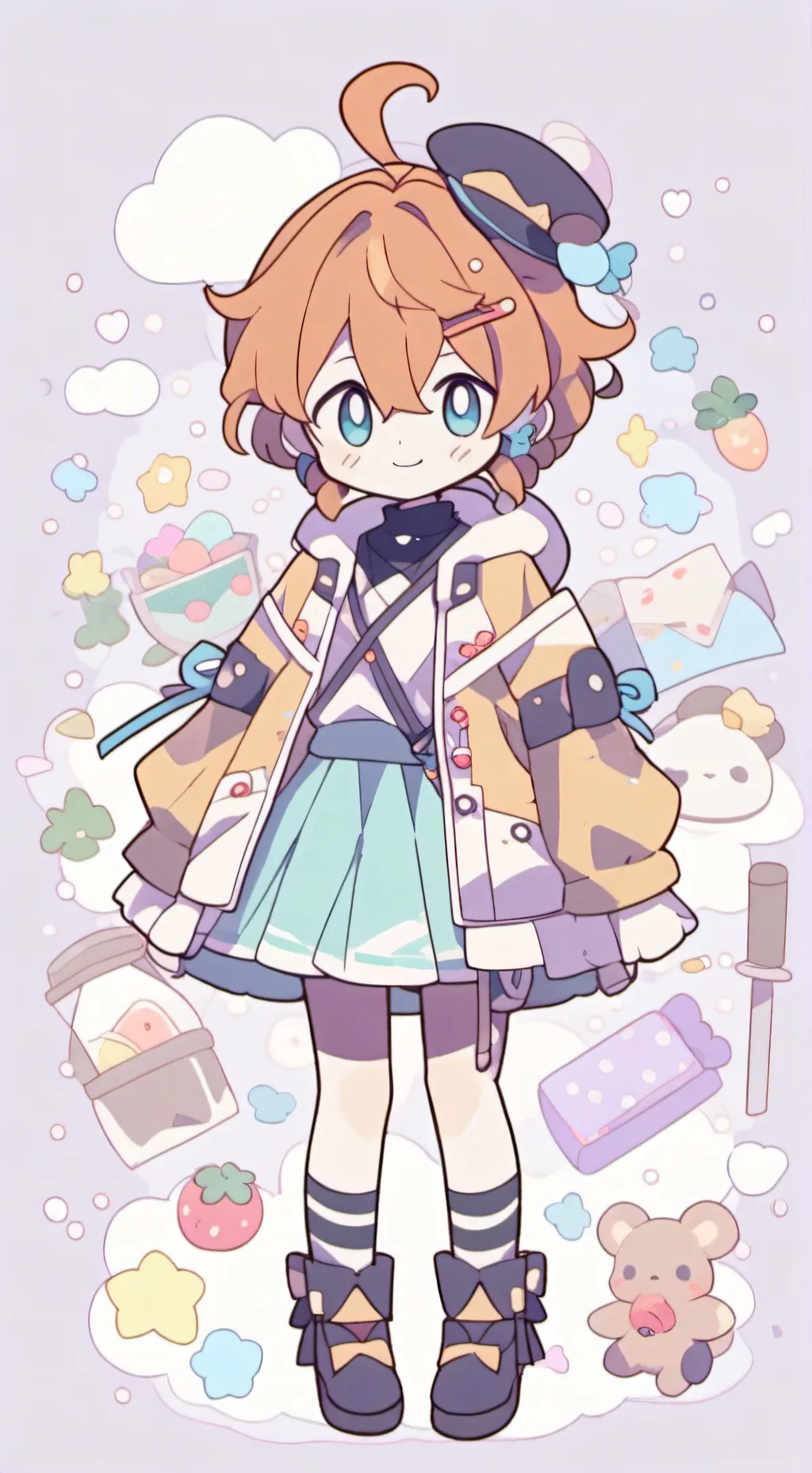 ai character: dandy world background
