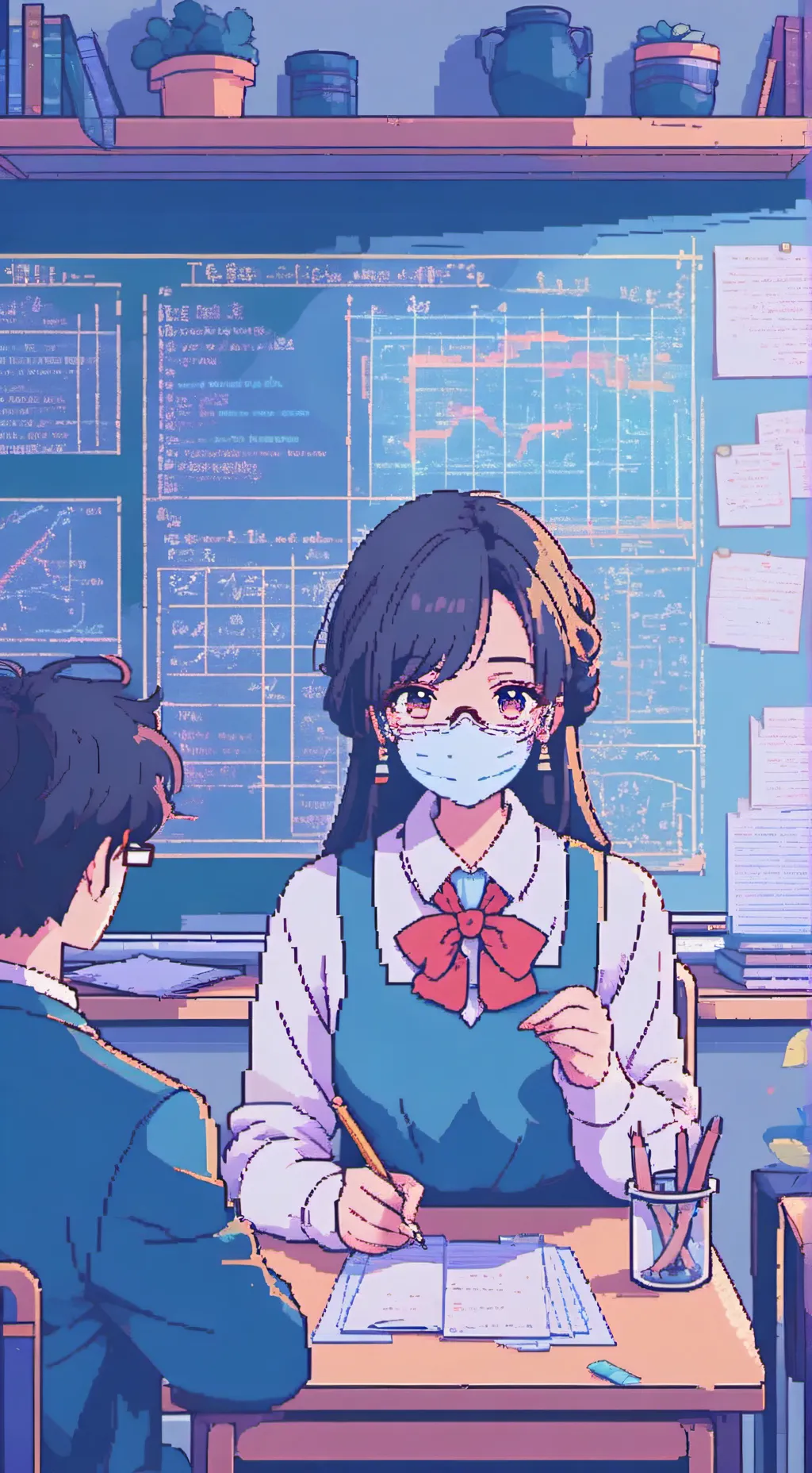 ai character: mha uwu girl  background