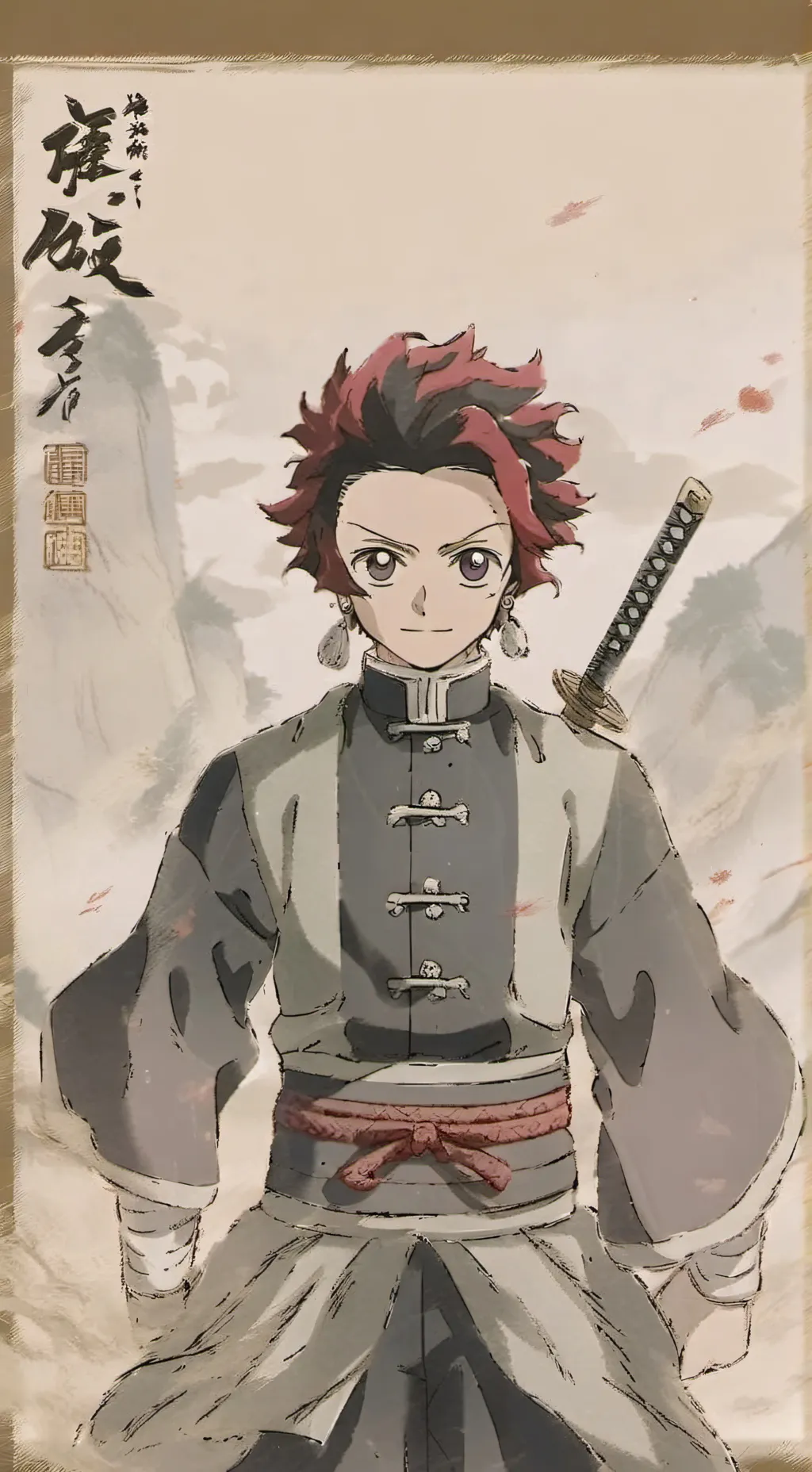 ai character: demon slayer background