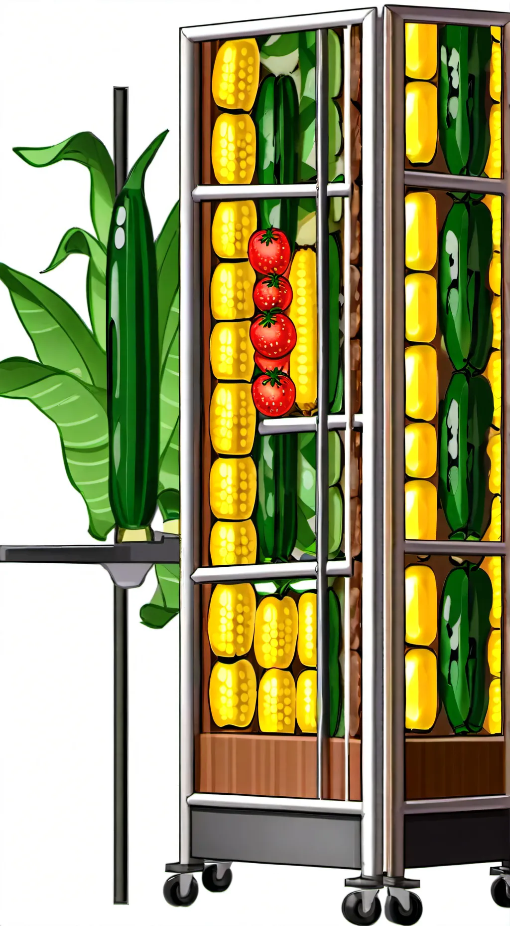 ai character: its CORN! background