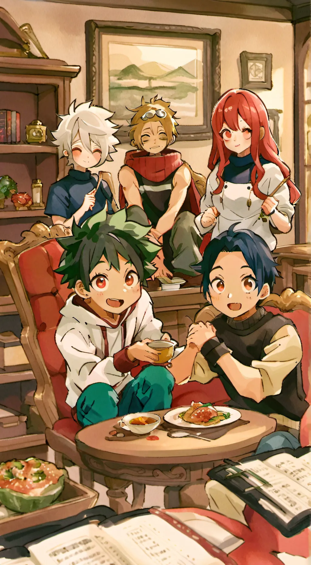 ai character: mha school background