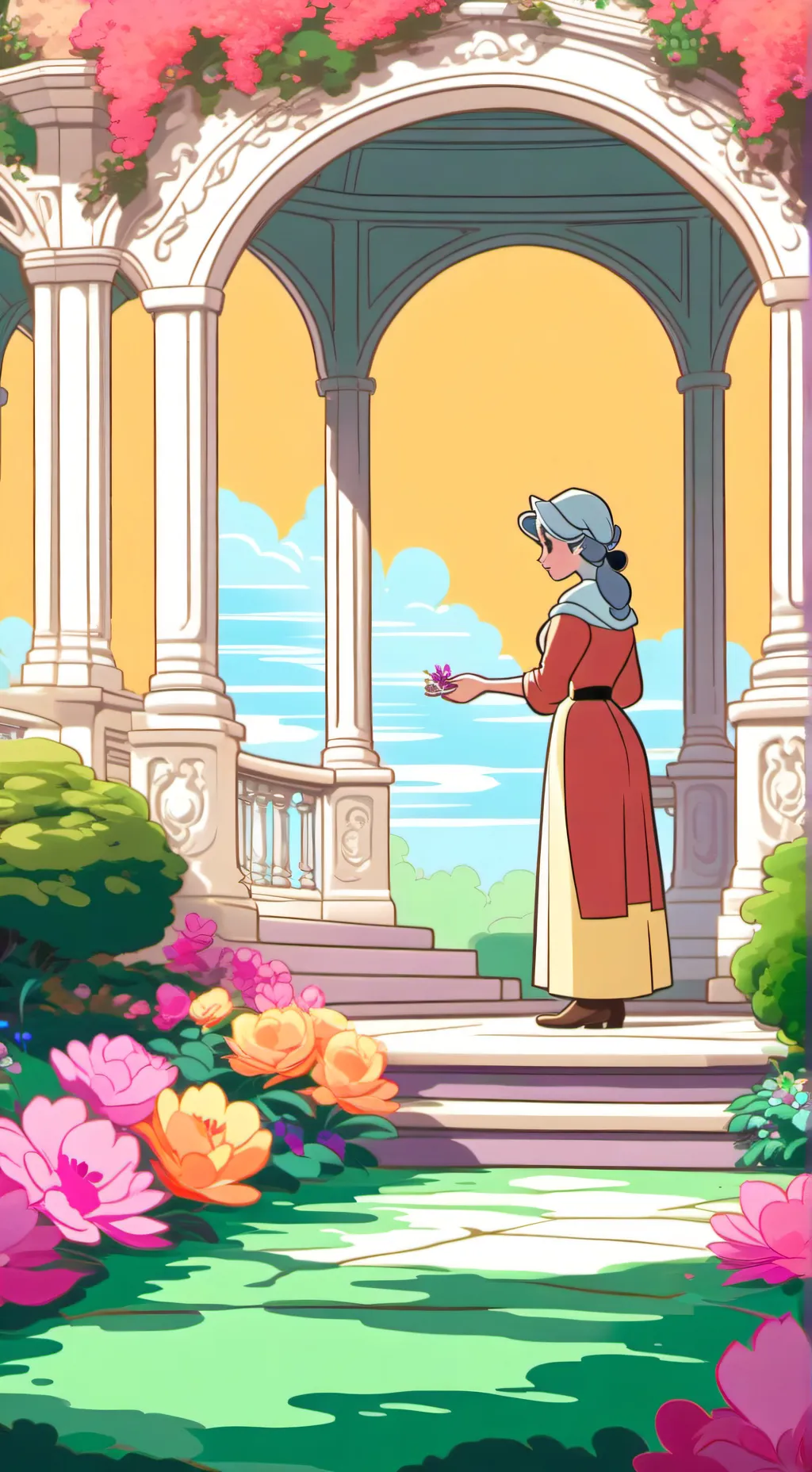 ai character: burning spice background