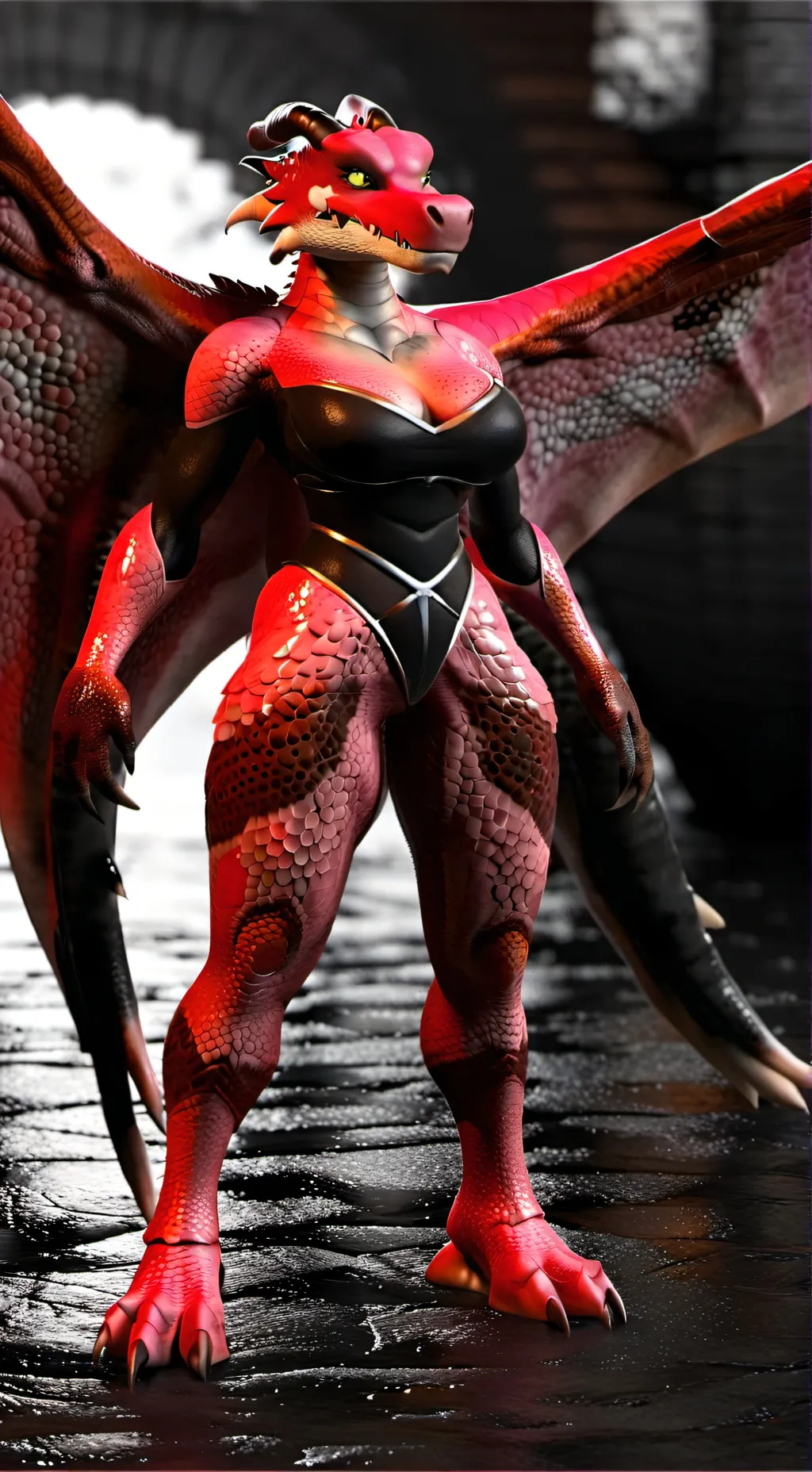 ai character: Draconification background