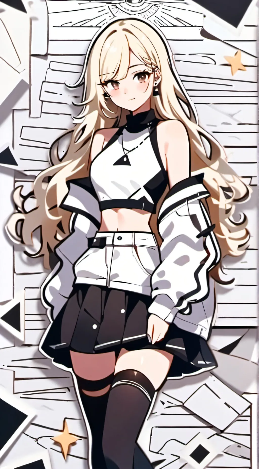 ai character: Mha×new school  background