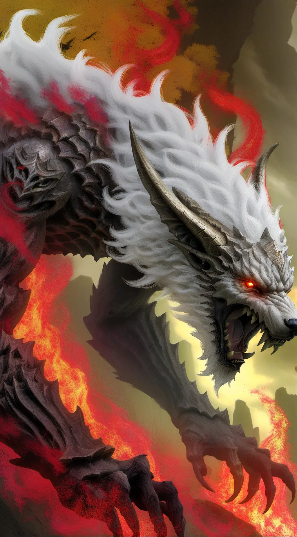 ai character:  Magic dragon background