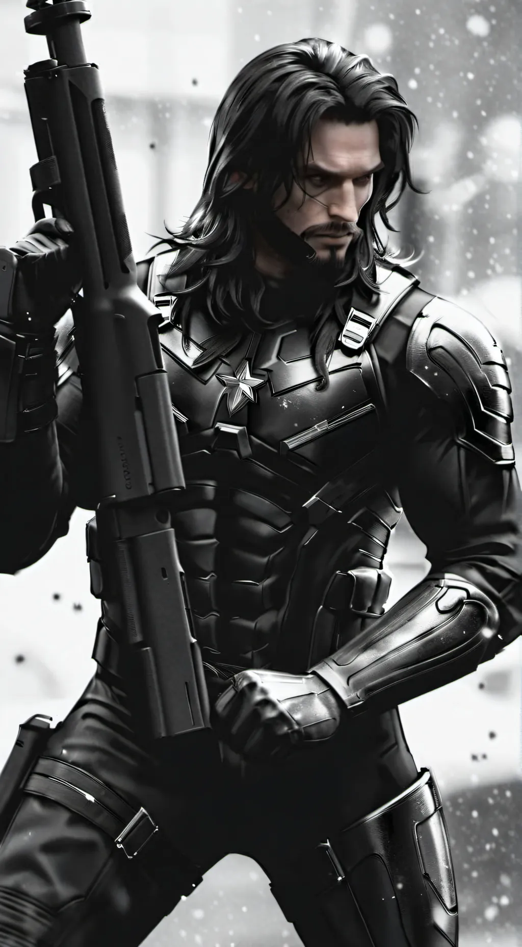ai character: winter soldier background